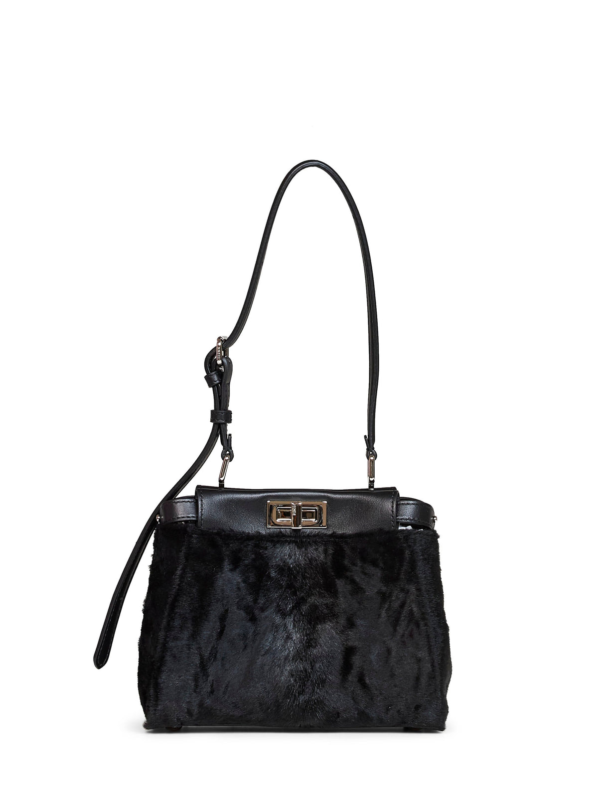 Fendi Women Black My Peekaboo Xs Crossbody Bag FENDI
