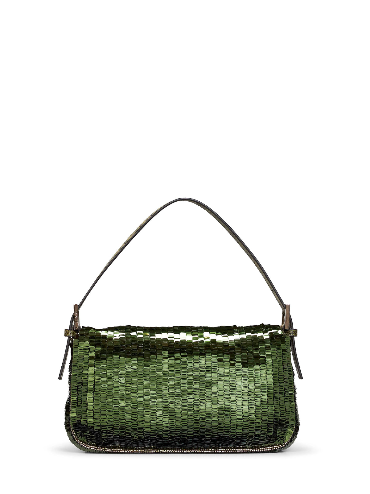 Fendi Women Military Green Baguette 26424 Shoulder Bag FENDI