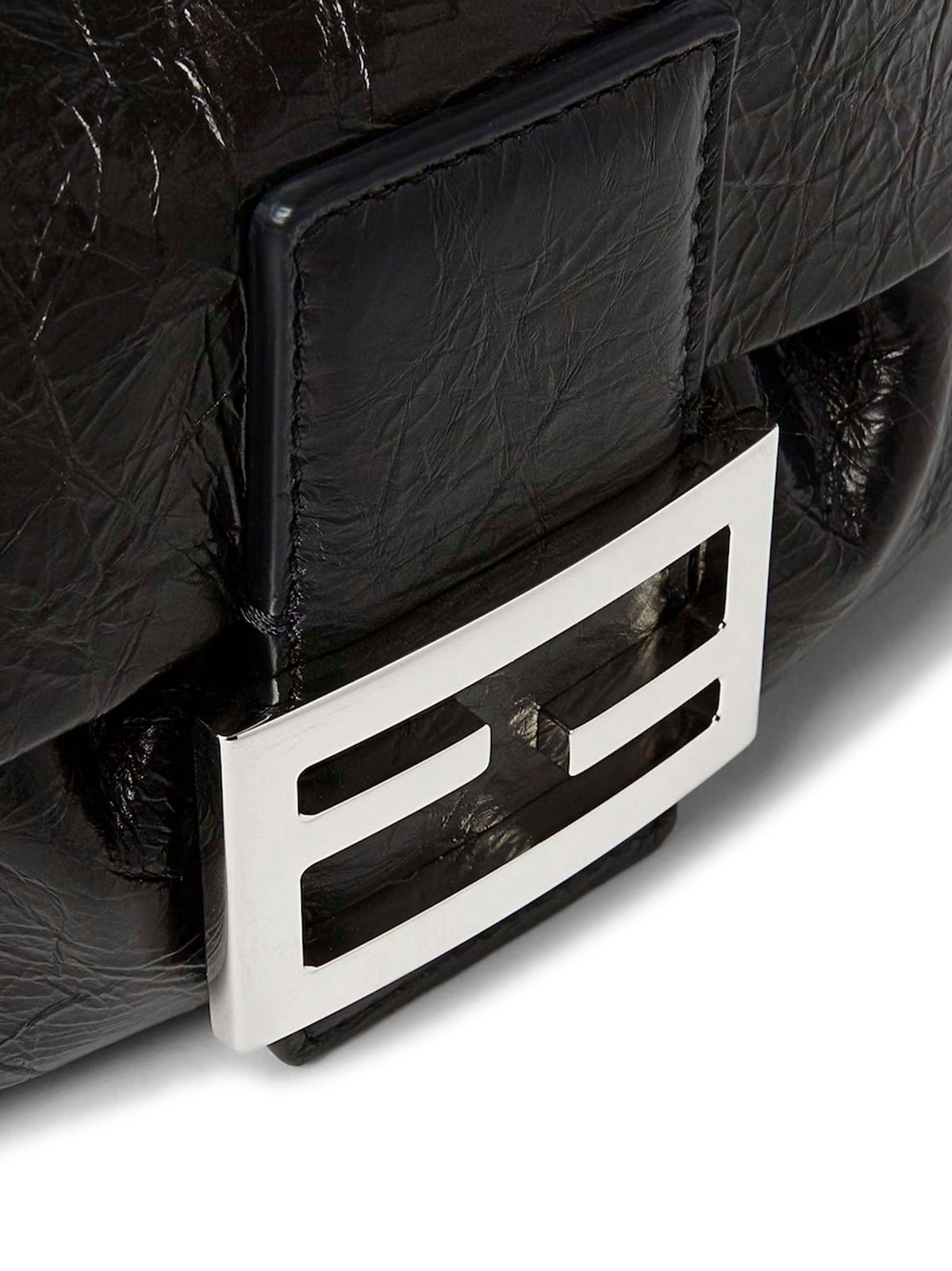 Fendi Women Black Baguette Soft Small Minibag FENDI