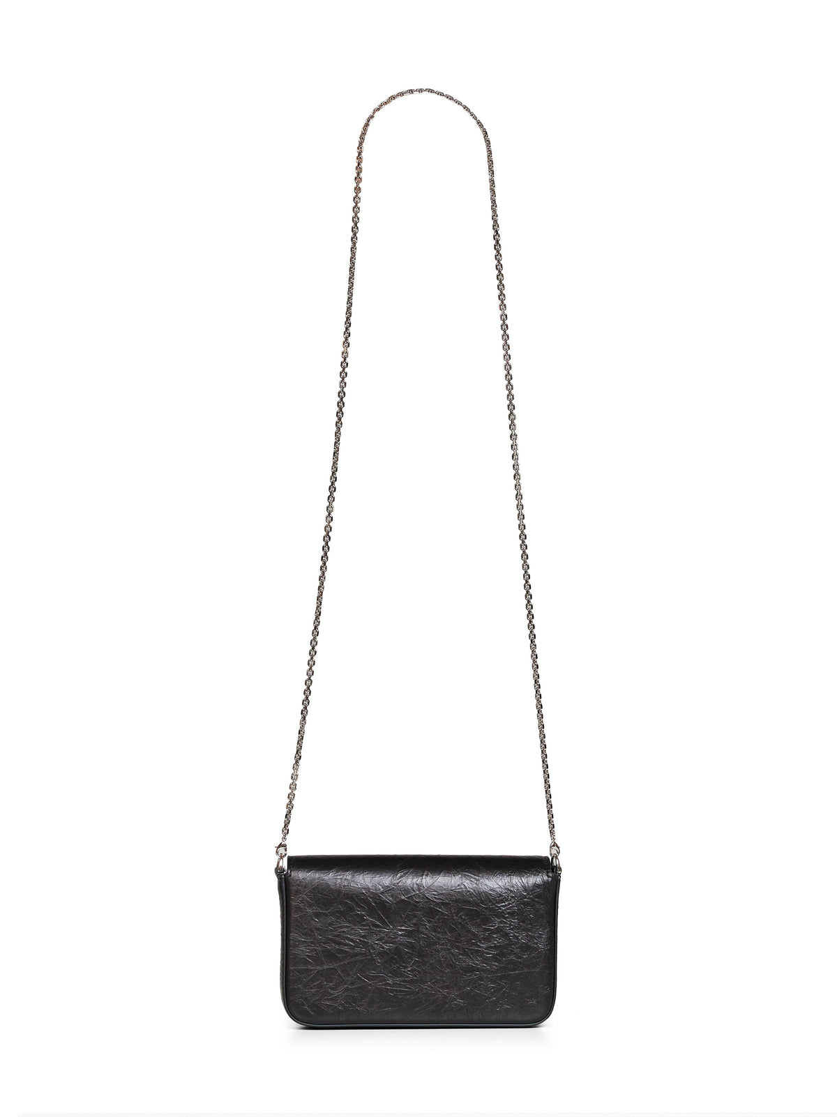 Fendi Women Black Wallet On Chain Tube Compact Wallet On Chain FENDI