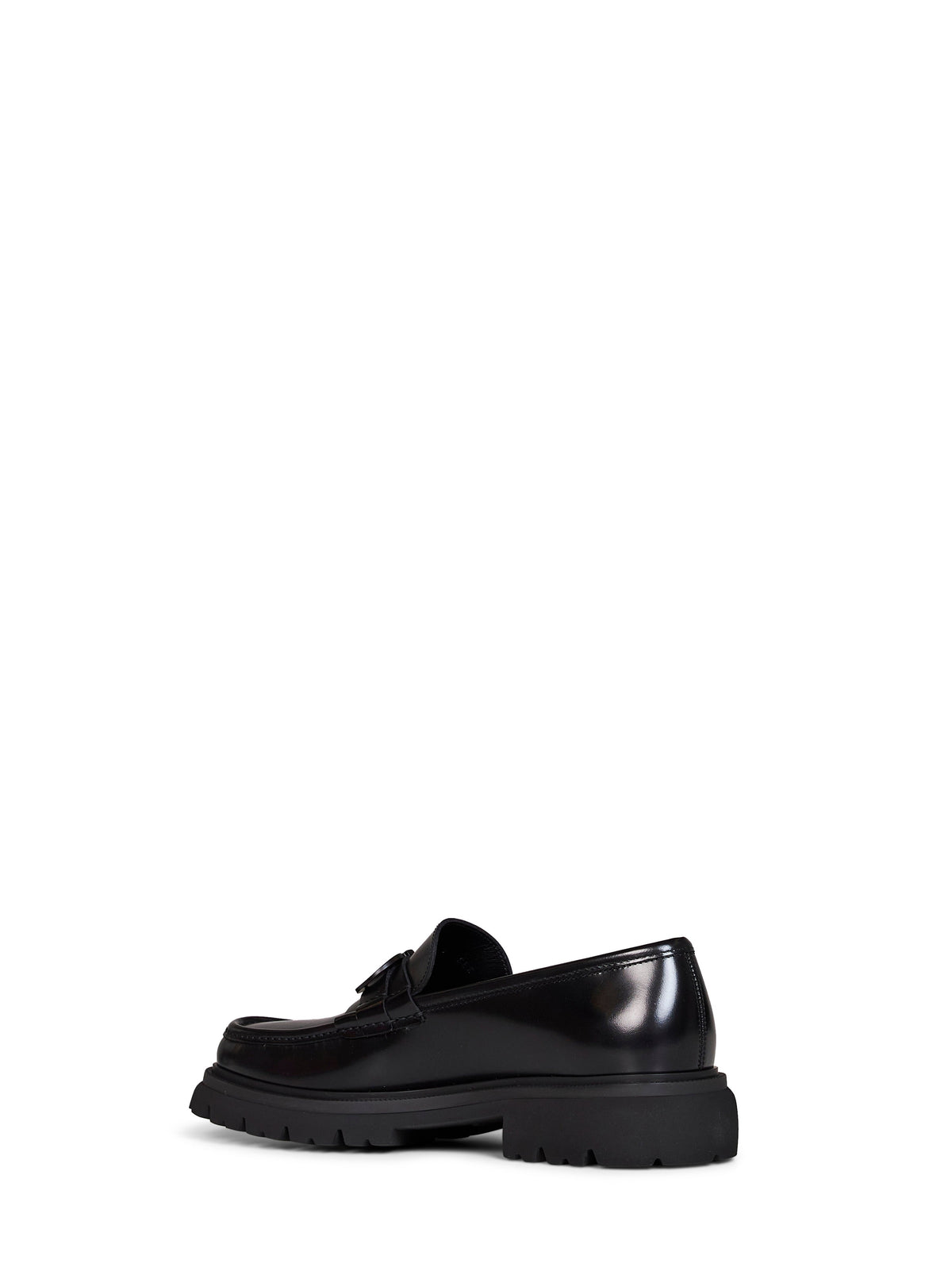 Ferragamo Men Black Cocoon Loafers With Gancini Ornament FERRAGAMO
