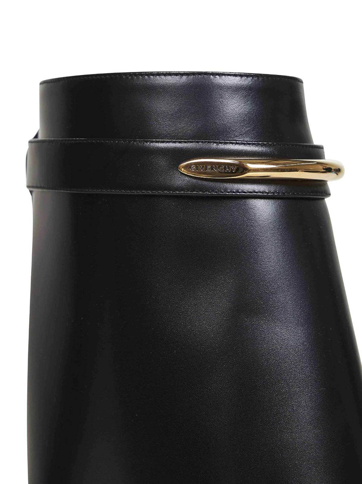 Givenchy Women Black Leather Shark Pinch Ankle Boots GIVENCHY