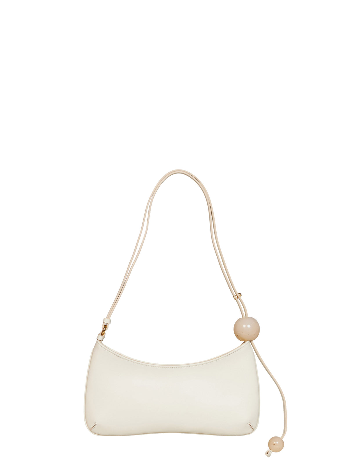 Jacquemus Women Ivory The Bisou Perle Beaded Shoulder Bag JACQUEMUS
