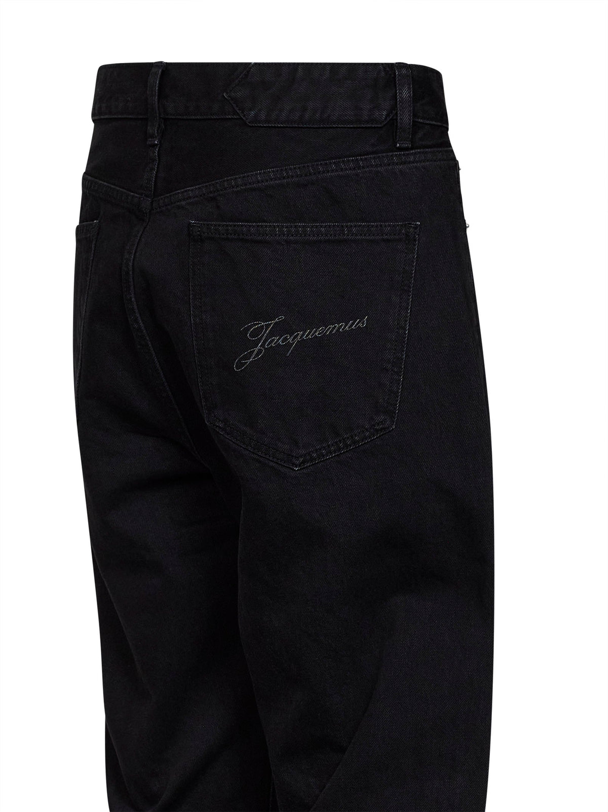 Jacquemus Men Black The Straight De-Nîmes Washed Denim Jeans JACQUEMUS