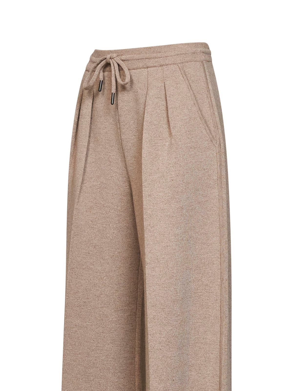 Max Mara Women Beige Mxsfunale Wide-Leg Trousers MAX MARA