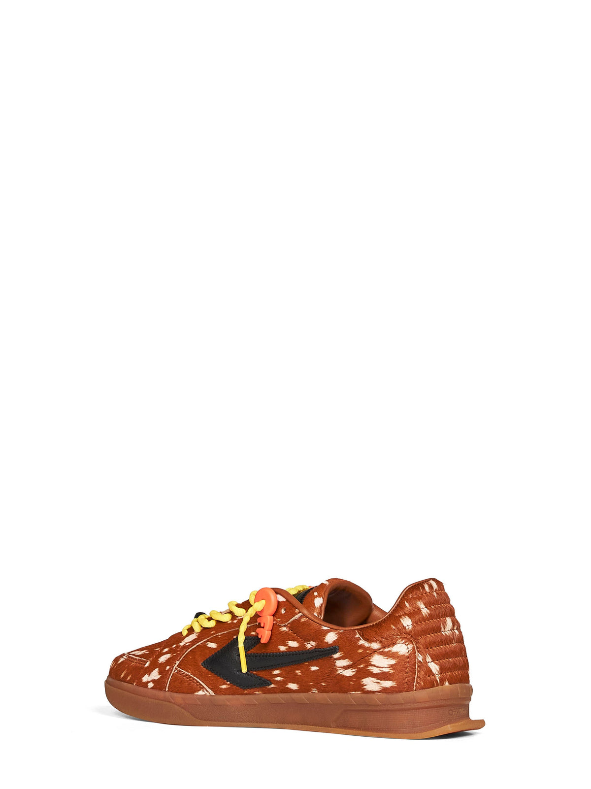 Off White Men Brown Printed Calf Hair End Of Play Sneakers OFF-WHITE