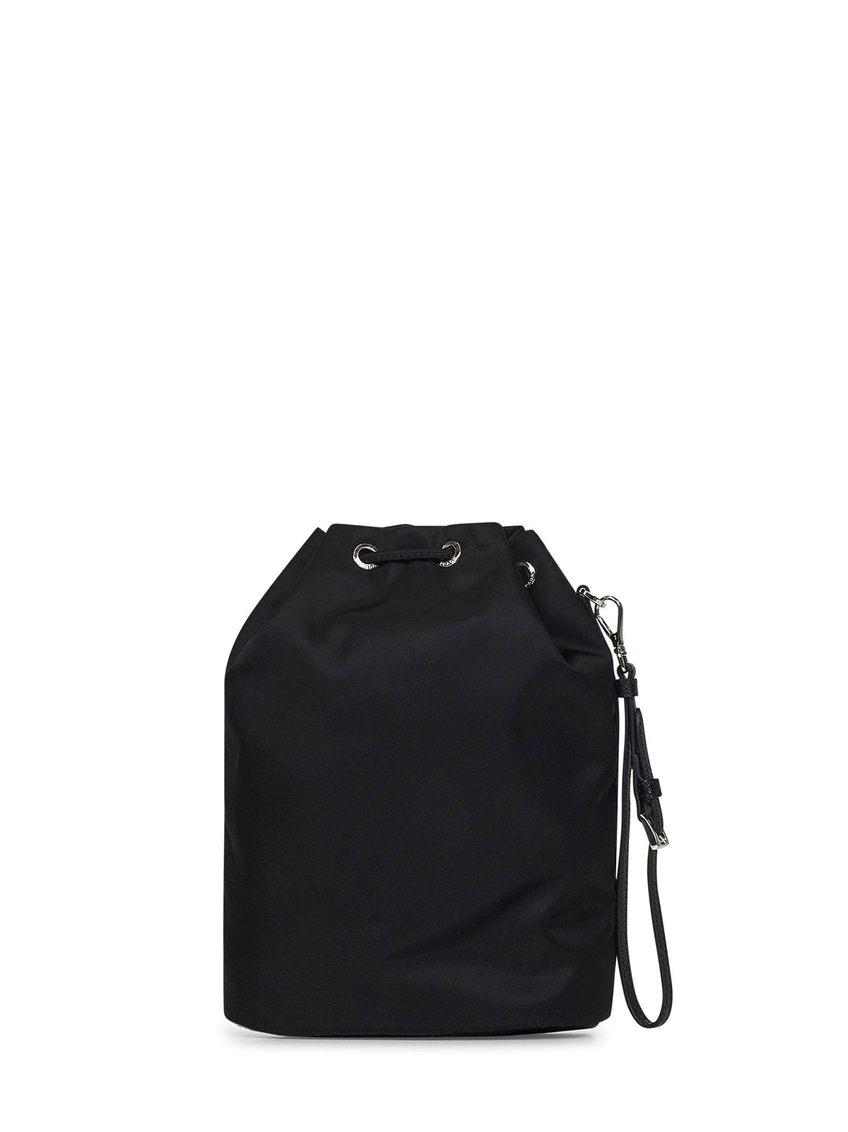 Prada Accessori Pelletteria Women Black Bucket Pouch Bag PRADA