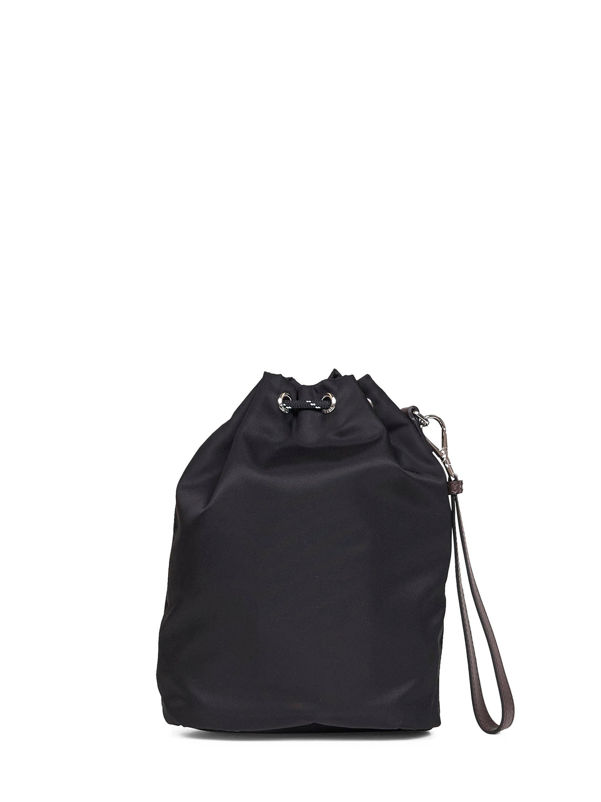 Prada Accessori Pelletteria Men Black Prada Speedrock Pouch Bag PRADA