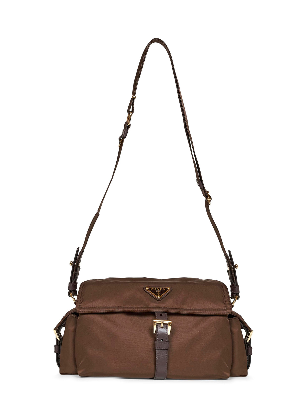 Prada Borse Women Burnt Prada Explore Medium Shoulder Bag<Br/> PRADA