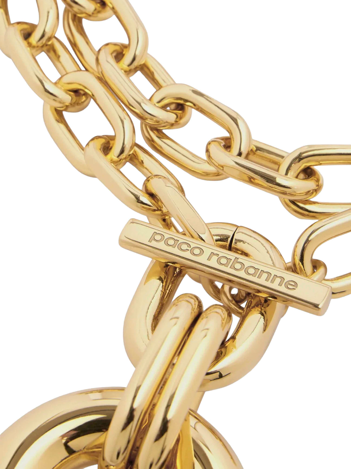 Rabanne Women Gold Double Xl Link Necklace With Pendant PACO RABANNE