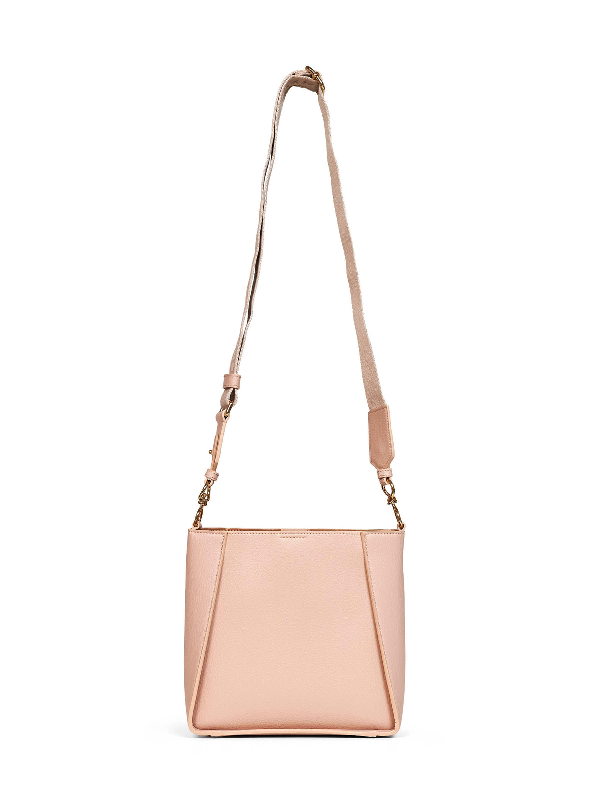 Stella Mccartney Women Blush Pink Logo Square Crossbody Bag STELLA MCCARTNEY