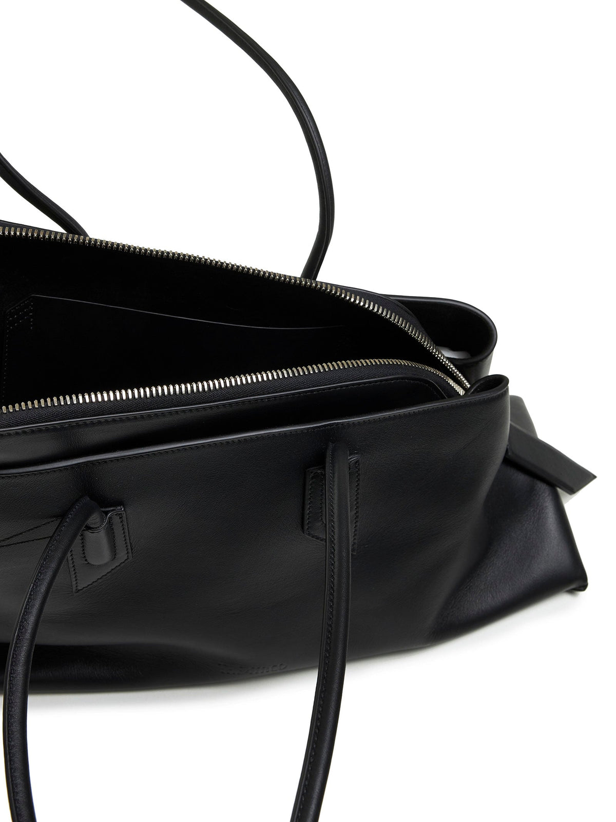 The Attico Women Black "La Passeggiata Medium" Top Handle Bag THE ATTICO