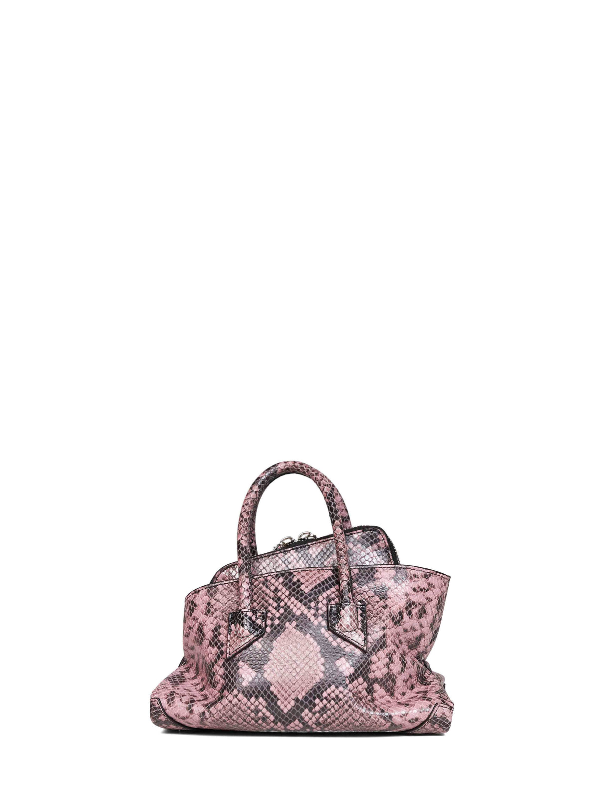 The Attico Women Black And Mauve "Superattico 10 La Passeggiata Mini" Top Handle Bag THE ATTICO