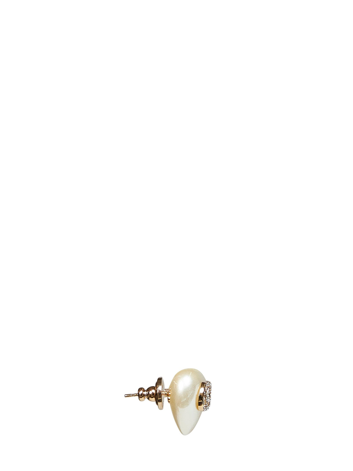 Valentino Garavani Women Gold Vlogo Signature Heart-Shaped Earrings VALENTINO GARAVANI