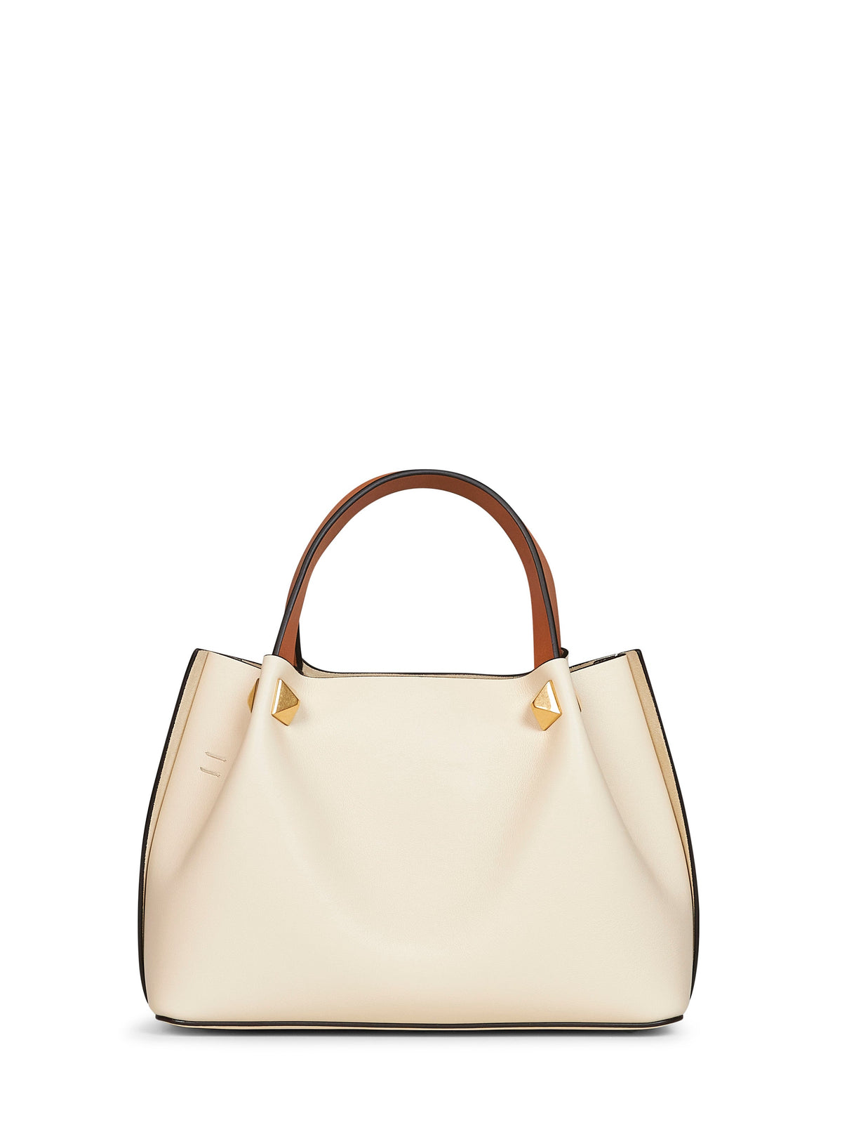 Valentino Garavani Women Ivory Valentino Garavani Small Shopping Bag VALENTINO GARAVANI