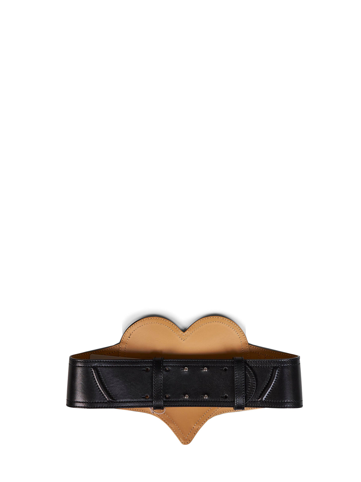 Vivienne Westwood Women Black Heart Leather Corset Belt<Br/> VIVIENNE WESTWOOD