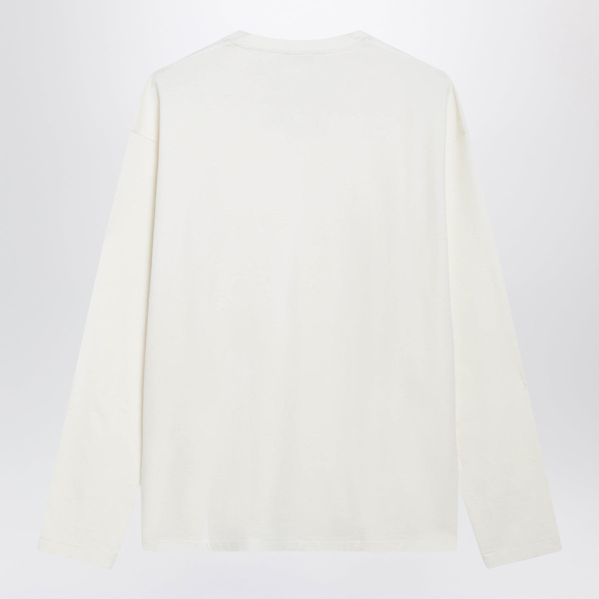 Auralee White Long-Sleeved Cotton And Cashmere T-Shirt Men AURALEE