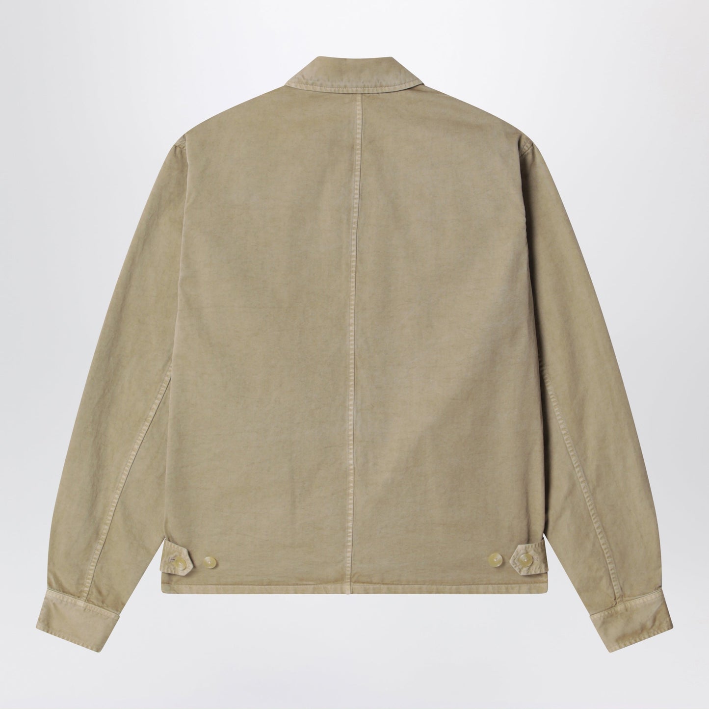 Auralee Garment-Dyed Finx Chino Blouse In Beige Cotton Men AURALEE