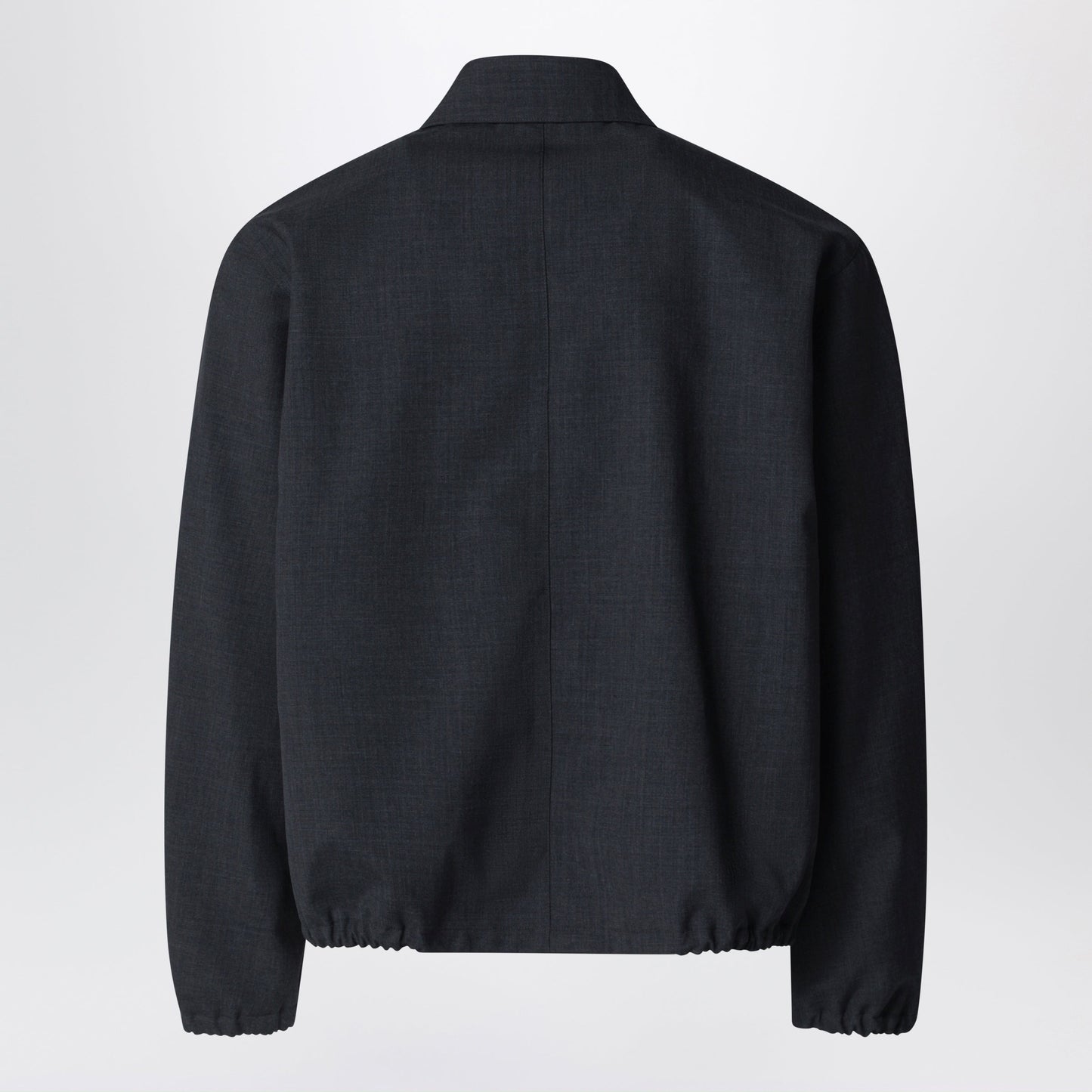 Auralee Anthracite Grey Wool Zip-Up Blouson Men AURALEE