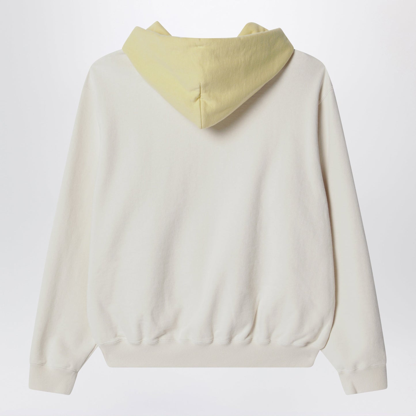 Auralee White/Light Yellow Cotton Sweatshirt Men AURALEE