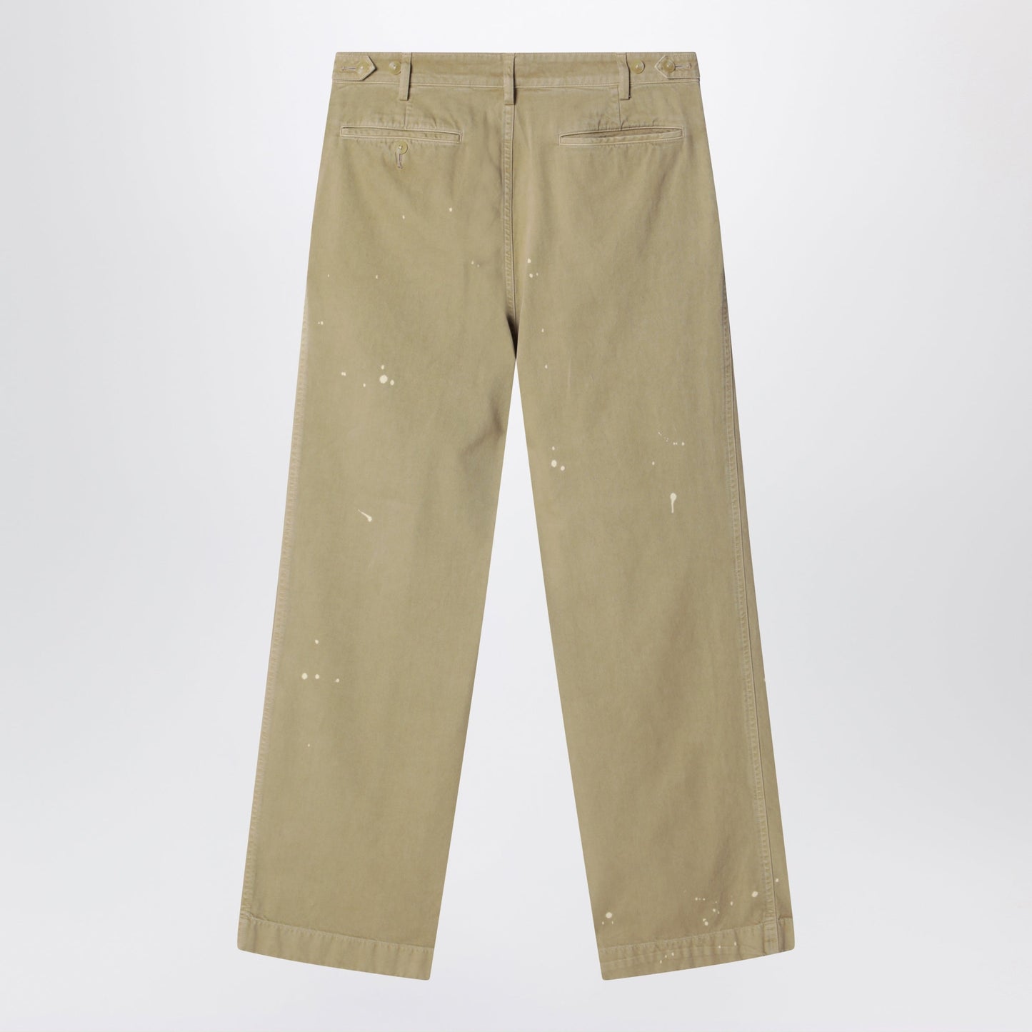 Auralee Beige Finx Cotton Chino Trousers Men AURALEE