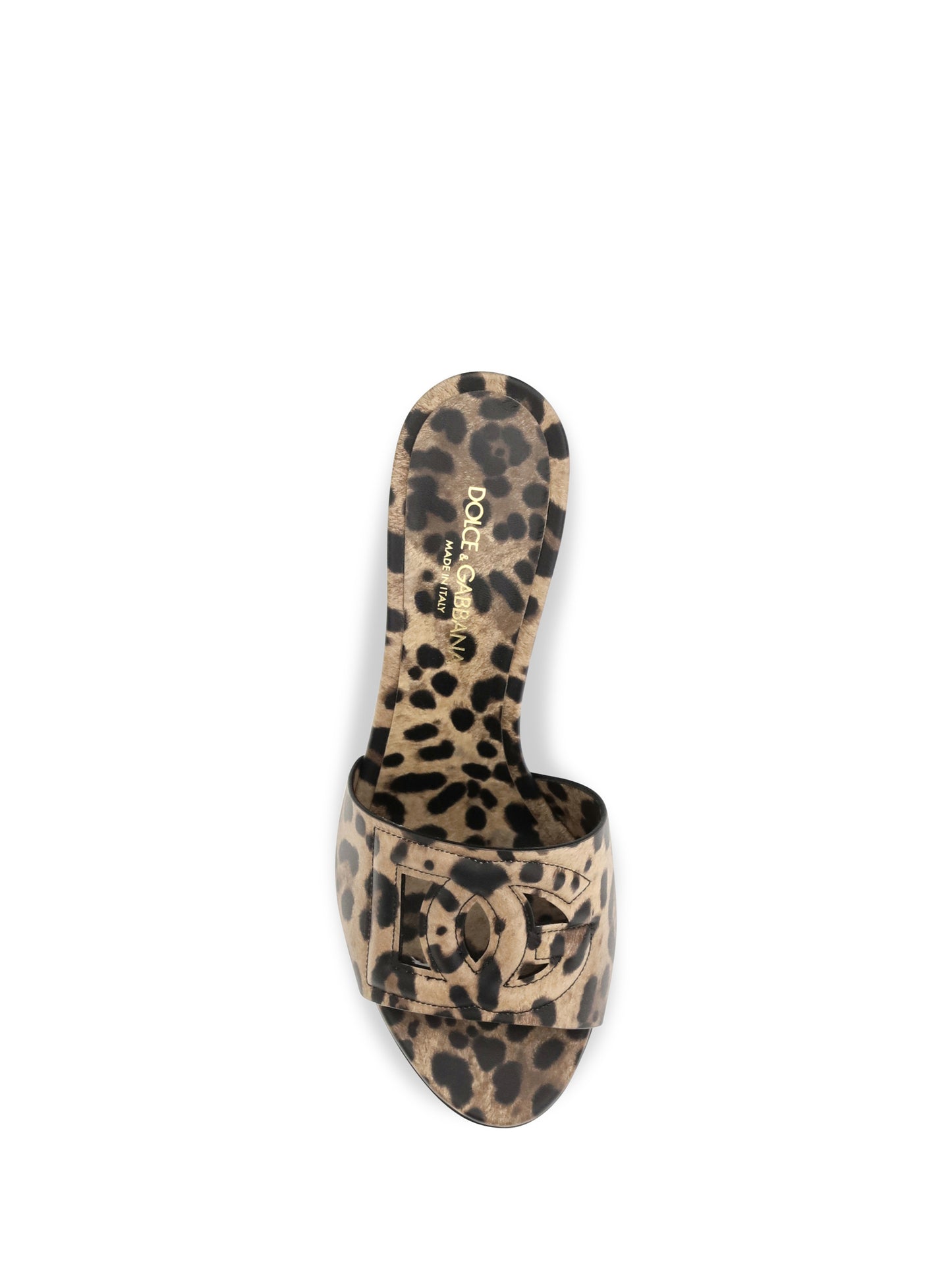Dolce & Gabbana Women Leopard Print Leather Mules DOLCE & GABBANA