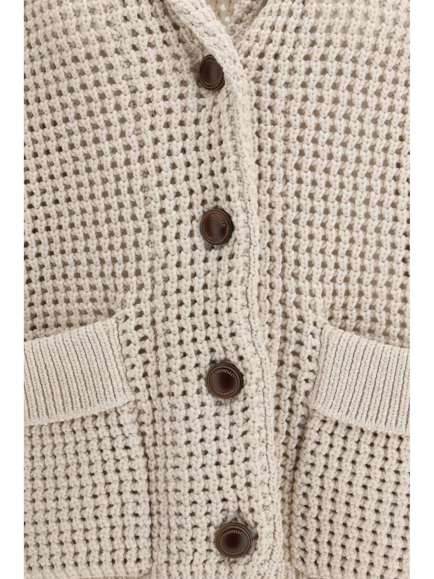 Brunello Cucinelli Women Cotton Feather Cardigan BRUNELLO CUCINELLI