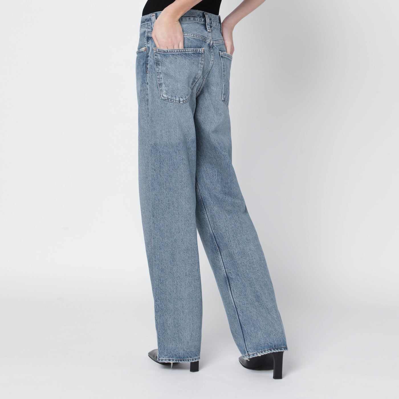 Agolde Arc Criss Cross Jeans In Conclusion Wash Women AGOLDE