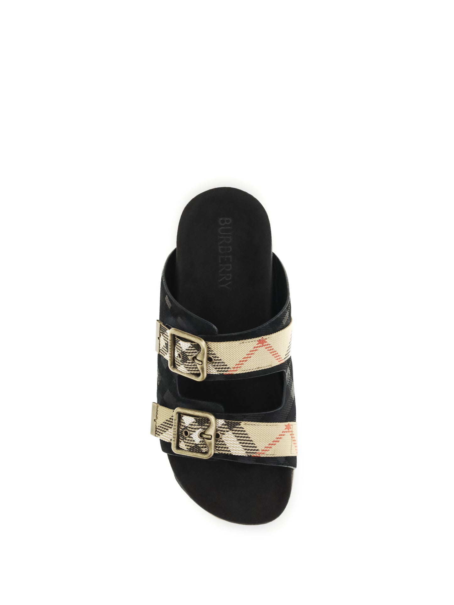 Burberry Women Urchin Suede Check Sandals BURBERRY
