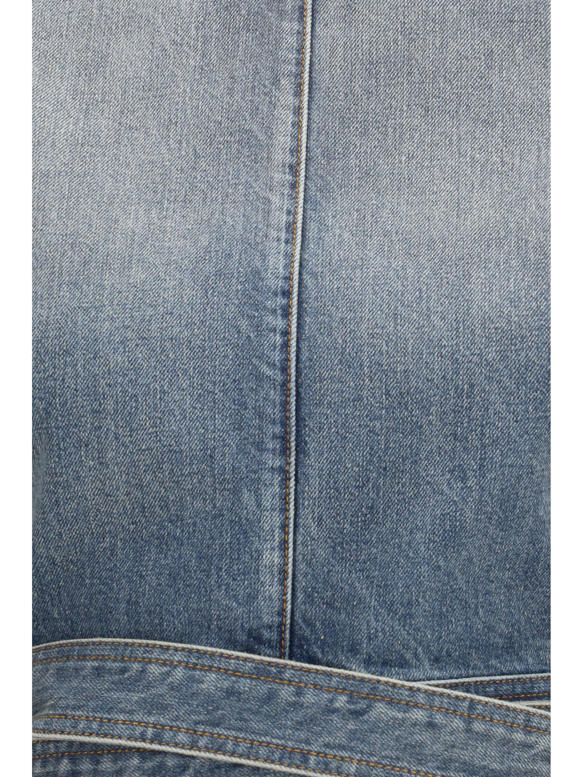 Alaïa Women Denim Belt Top ALAIA
