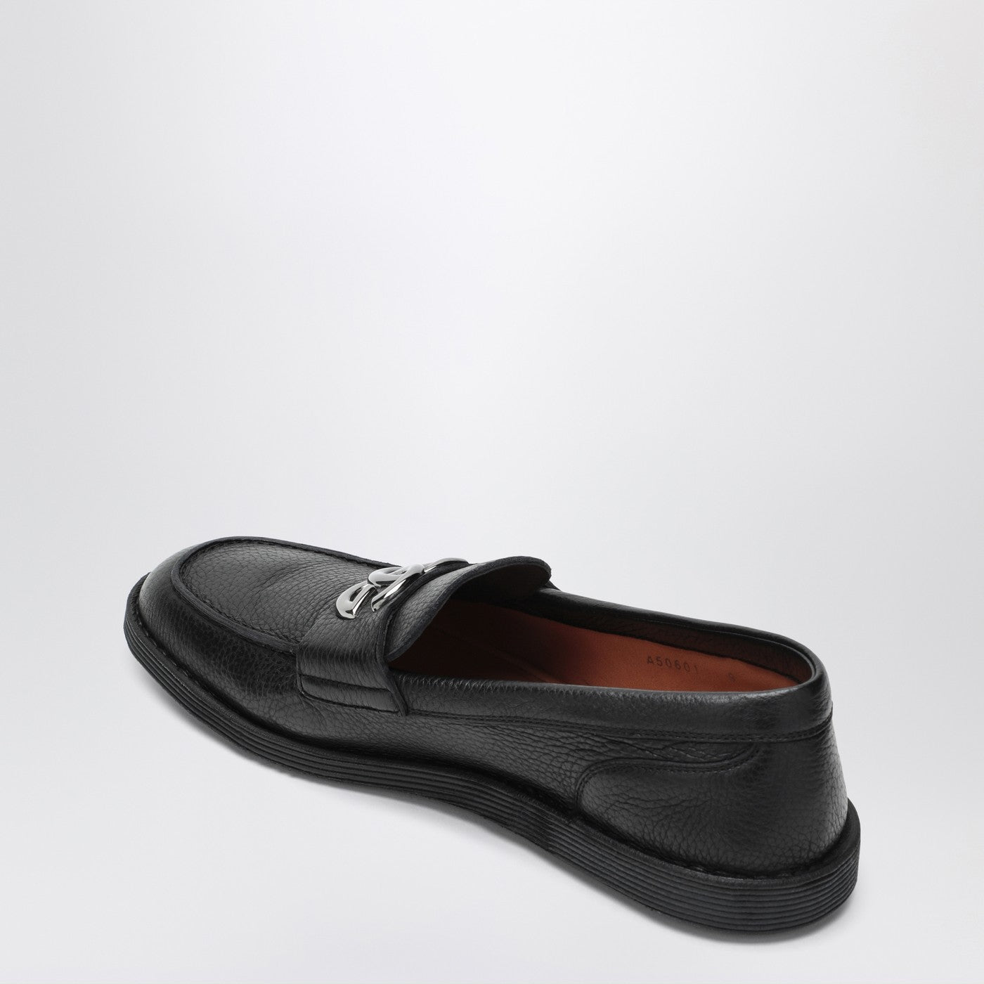 Dolce&Gabbana Black Leather Loafers With Dg Logo Men DOLCE & GABBANA