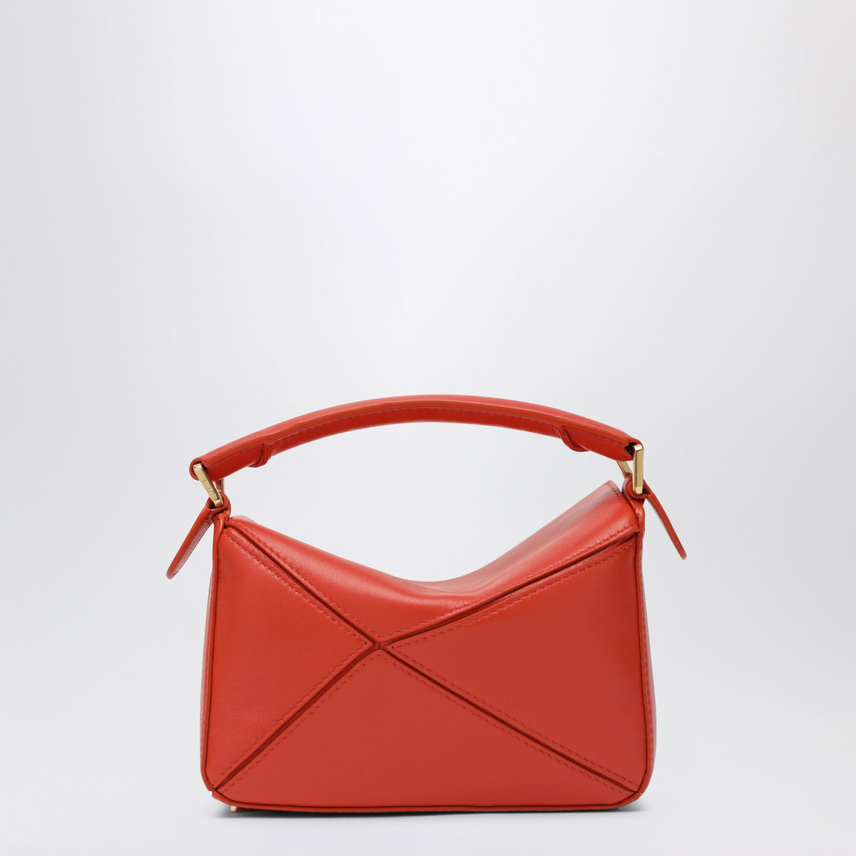 Loewe Puzzle Featherlight Medium Bag In Orange Nappa Leather Women LOEWE