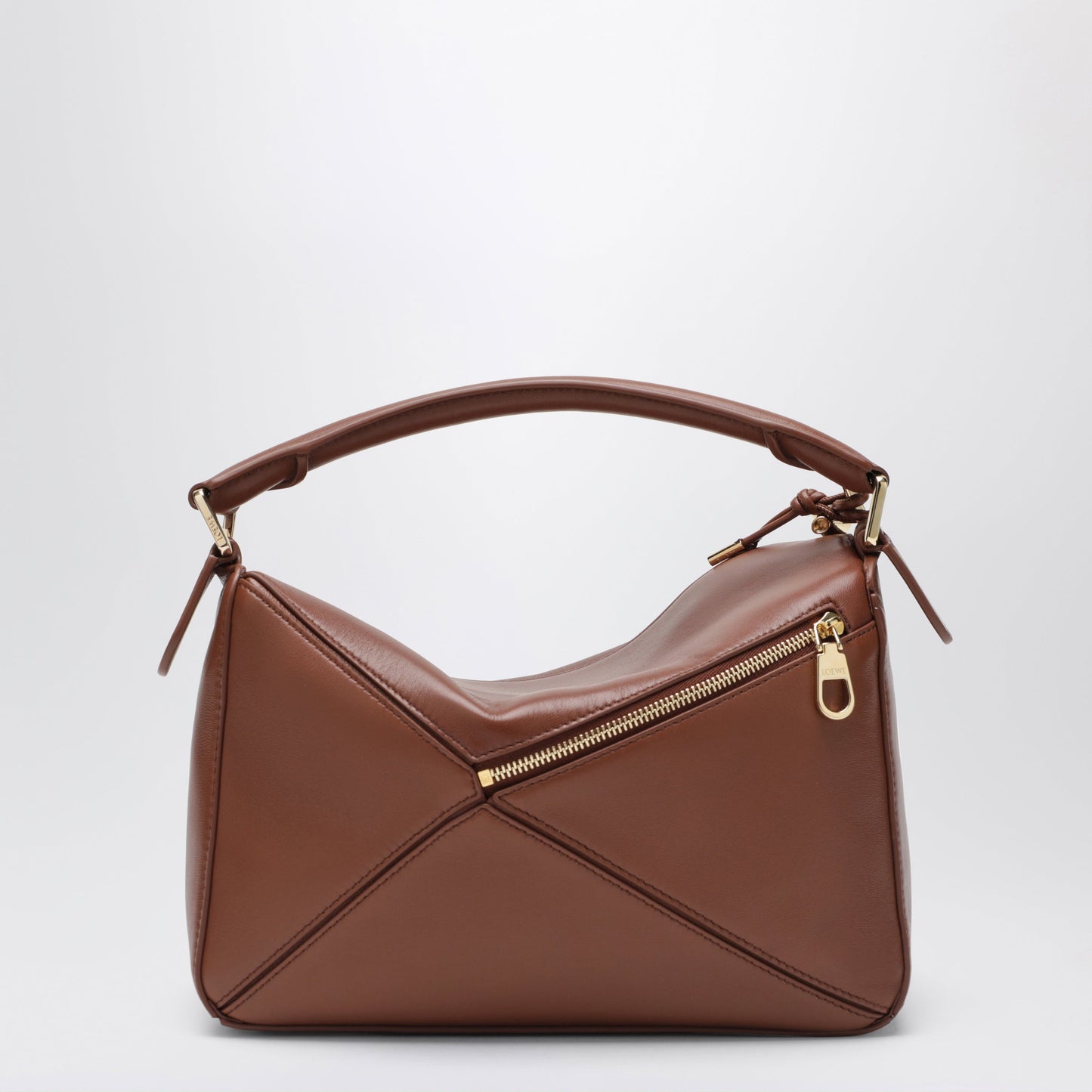 Loewe Small Puzzle Featherlight Bag In Gold Nappa Leather Women LOEWE
