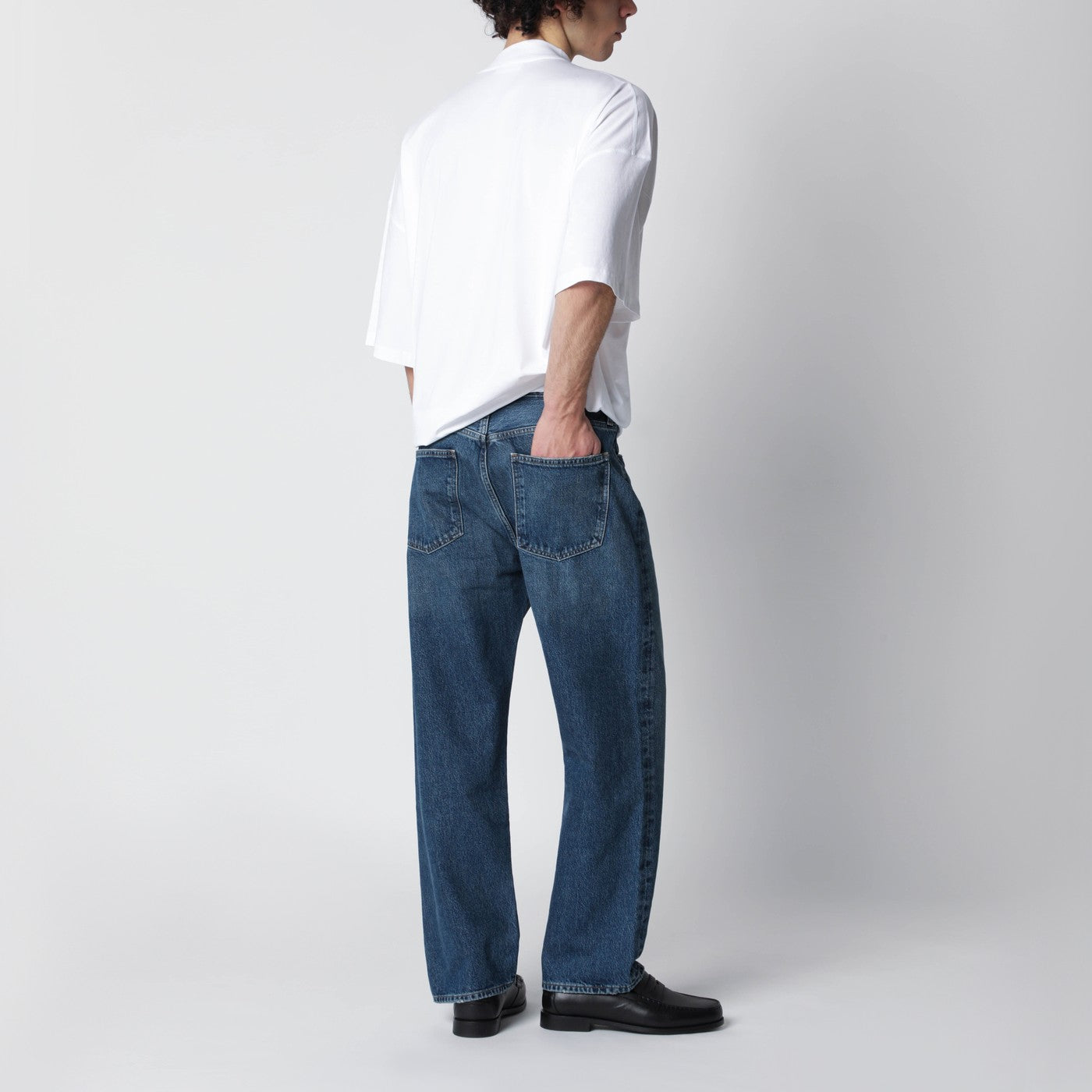 Agolde Blue Publish Jeans In Regenerated Denim Men AGOLDE