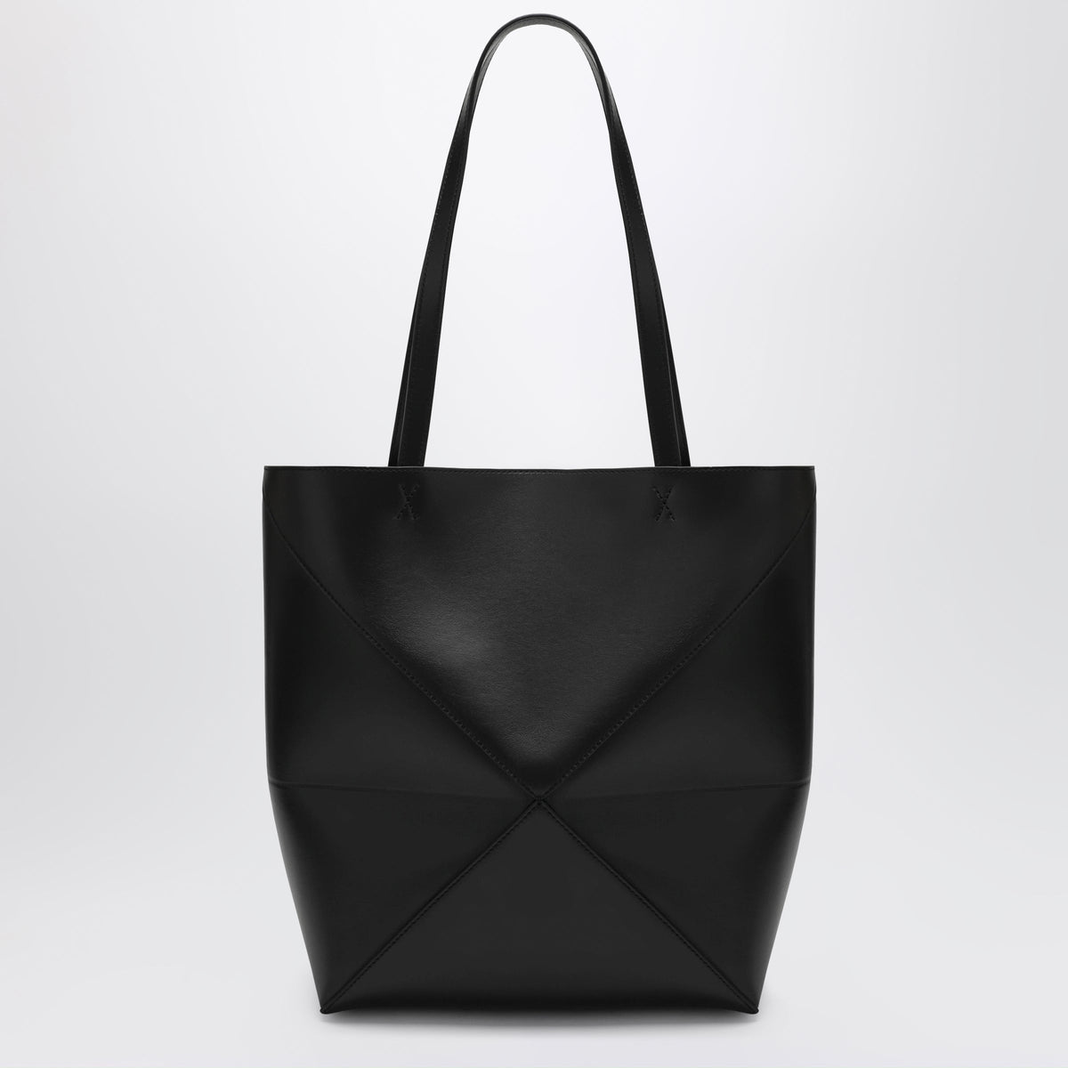 Loewe Medium Black Puzzle Fold Tote Bag Women LOEWE