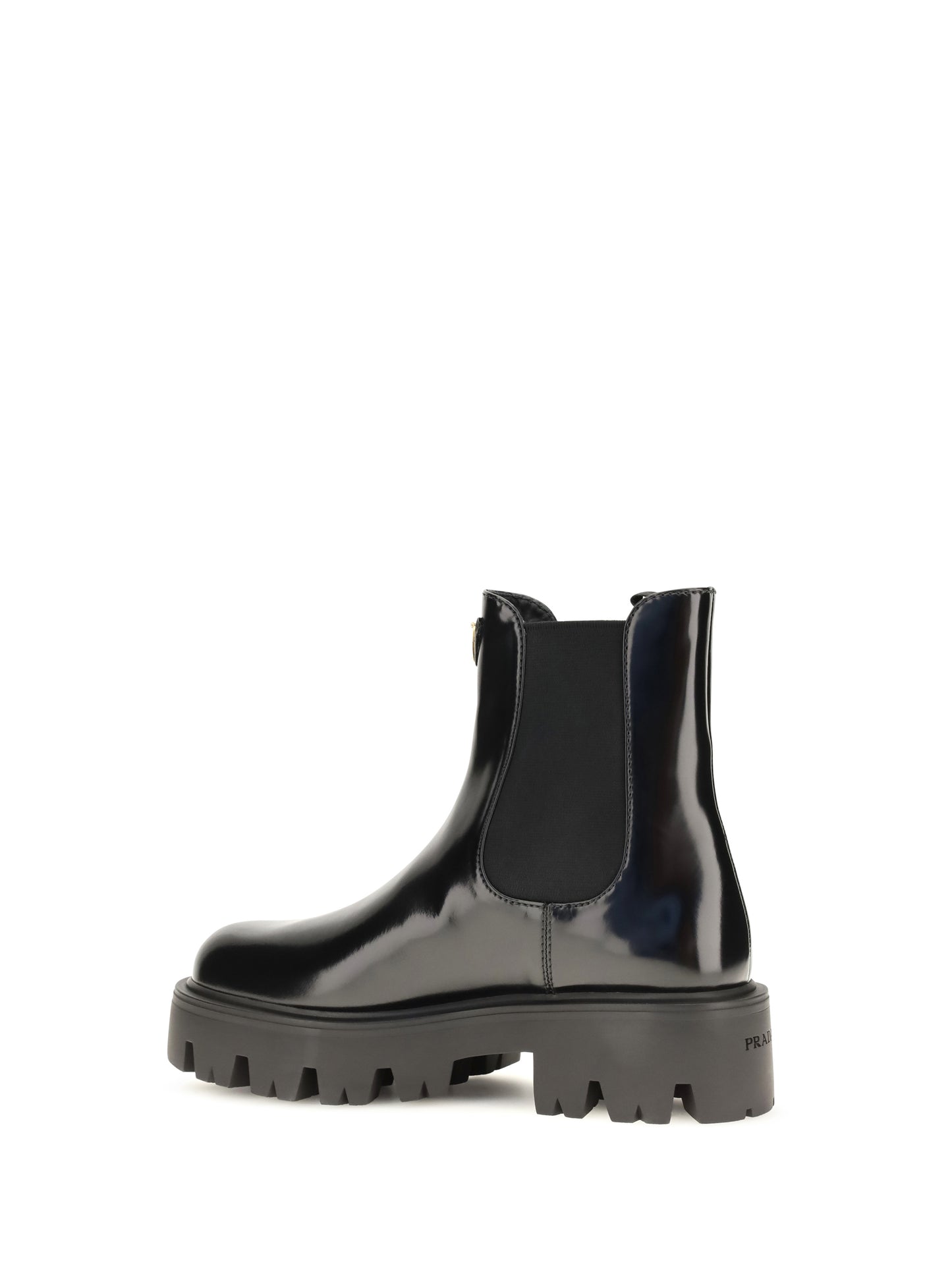 Prada Women Brushed Leather Ankle Boots PRADA