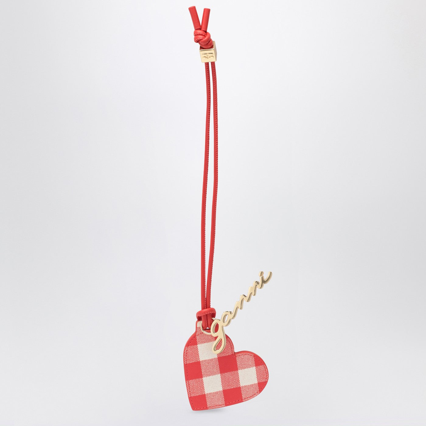 Ganni Heart-Shaped Mirror Bou Red Women GANNI