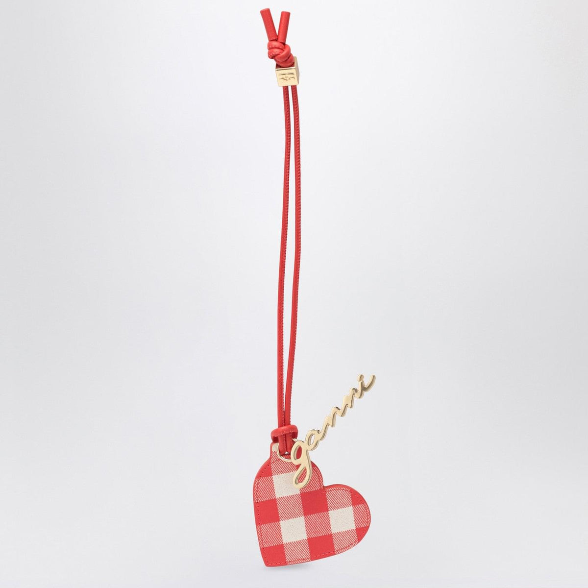 Ganni Heart-Shaped Mirror Bou Red Women GANNI