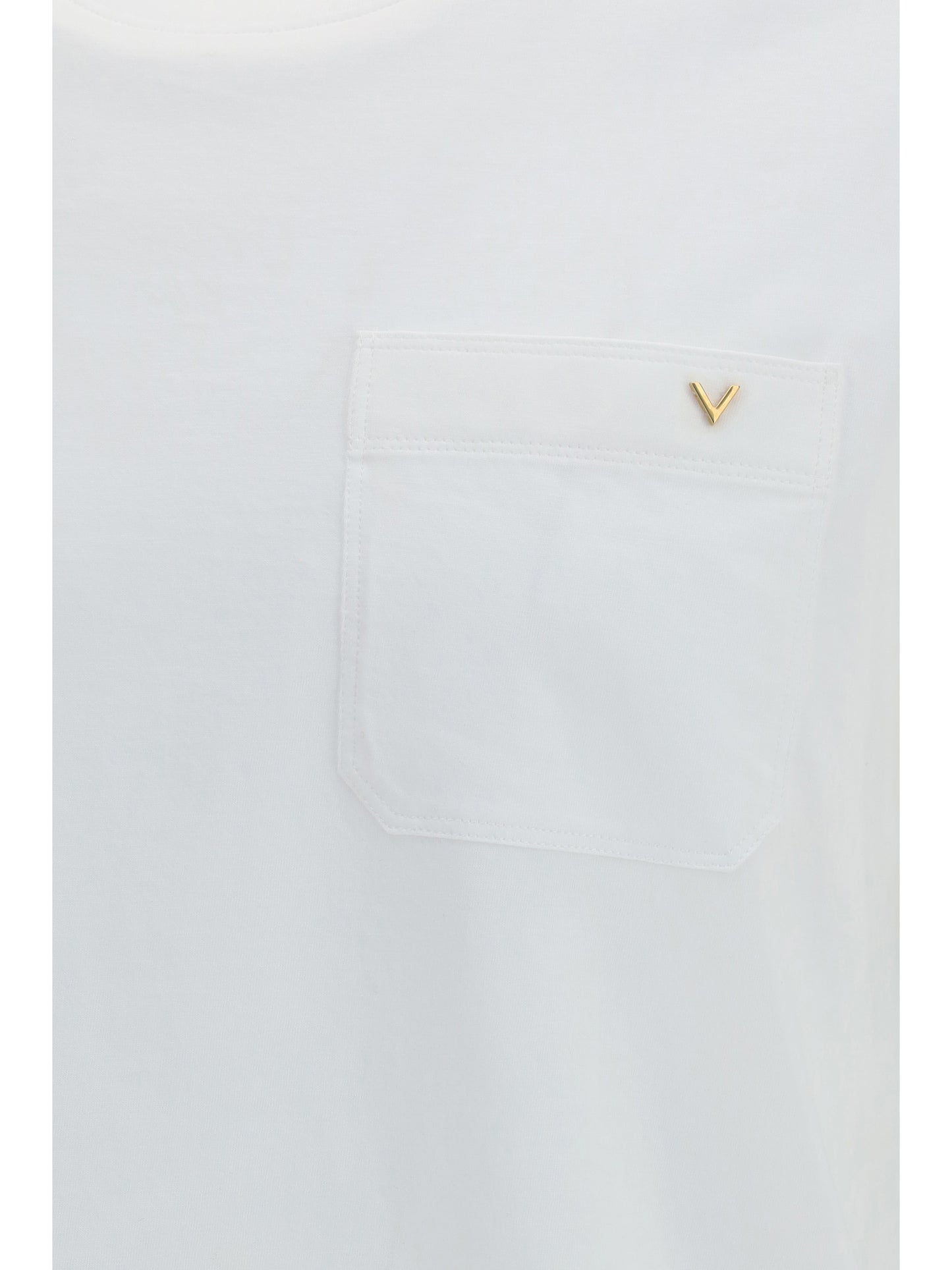 Valentino Men Cotton T-Shirt With Vgold VALENTINO