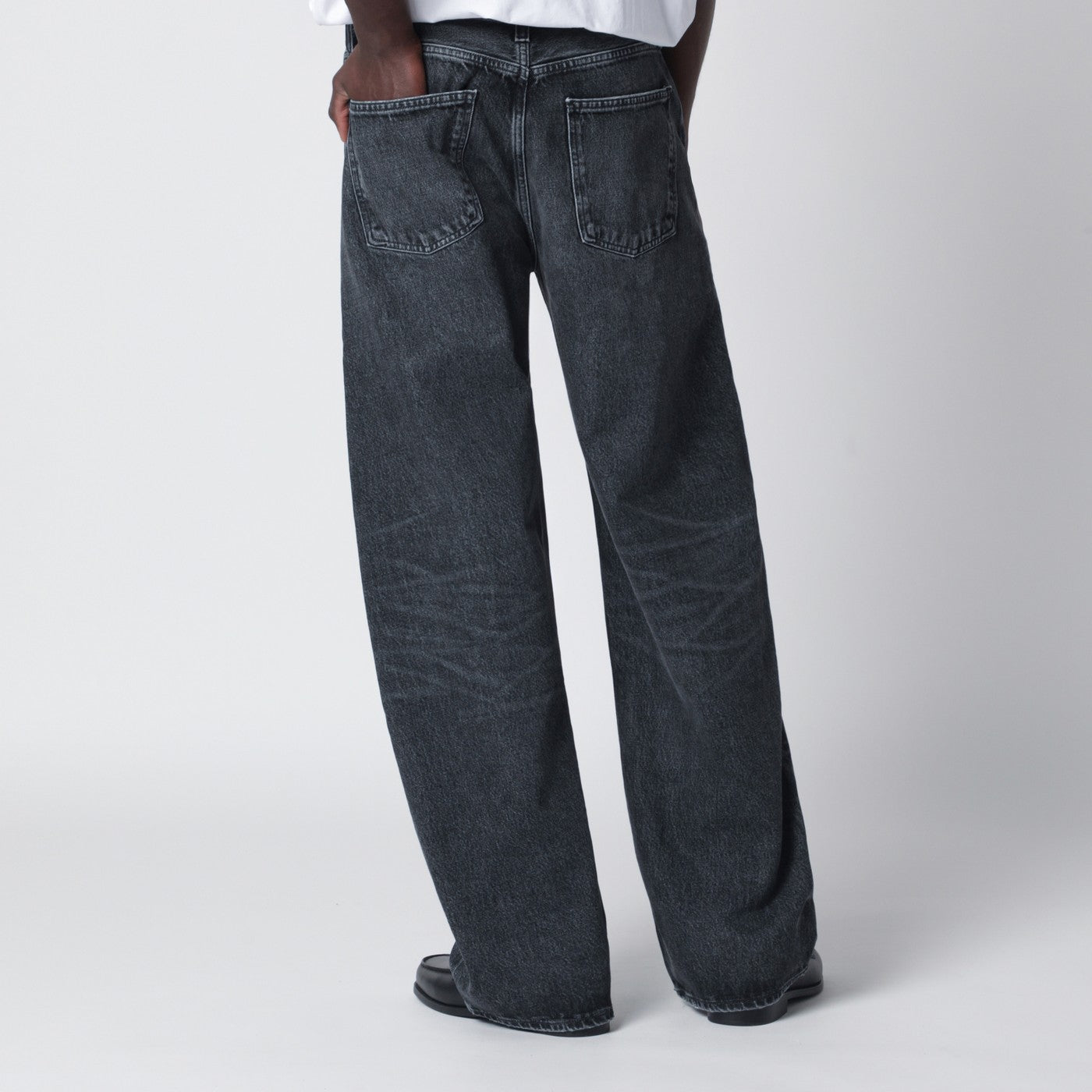 Agolde Dark Washed Black Afton Jeans Men AGOLDE
