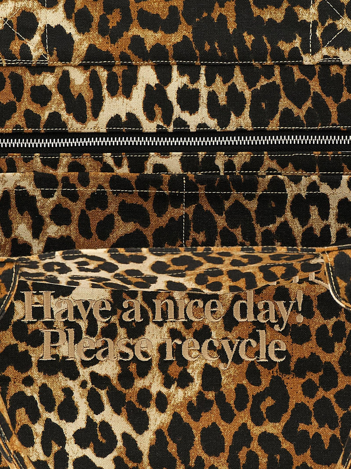Ganni Women 'Leopard Xxl' Shopping Bag GANNI