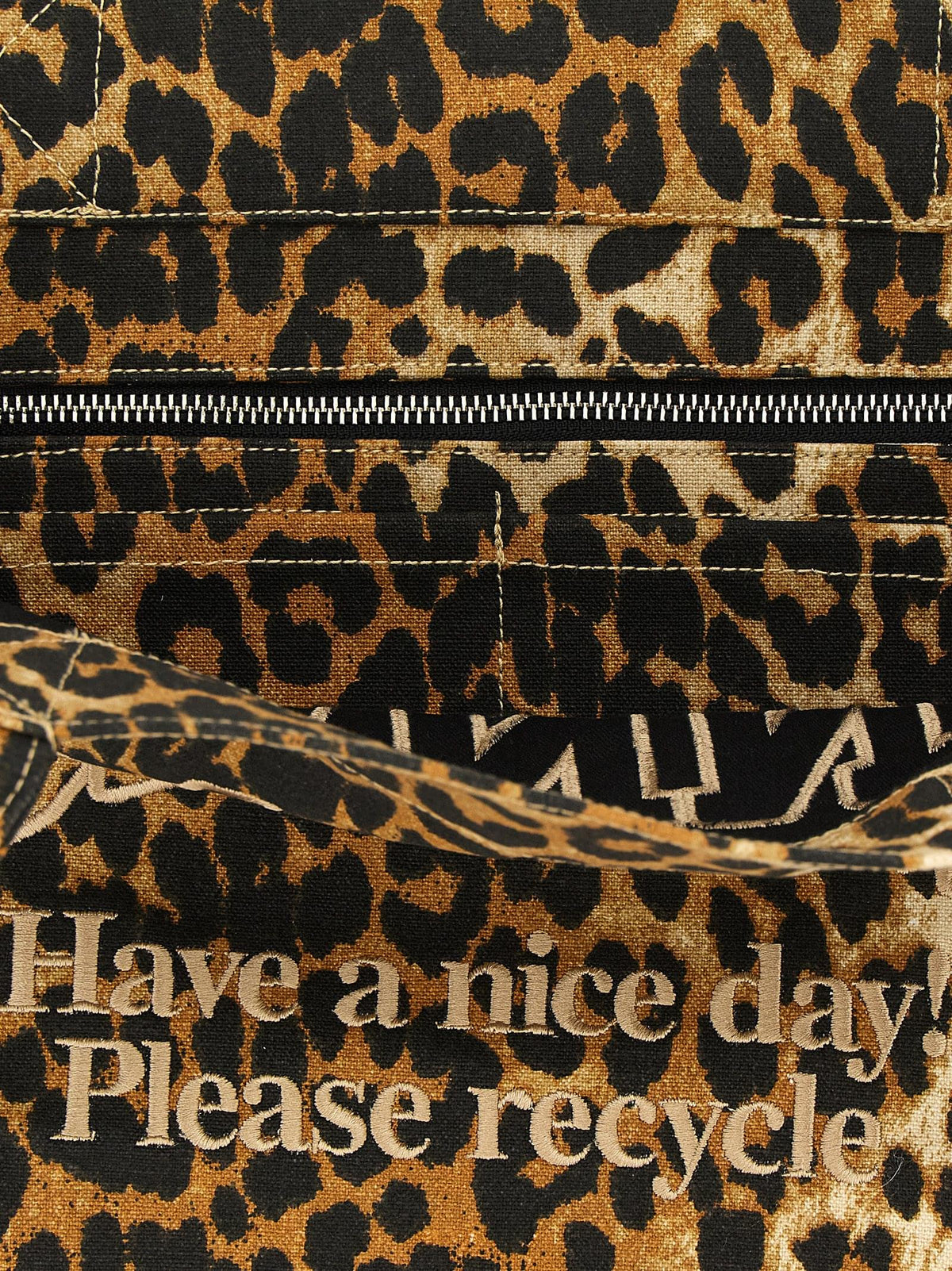 Ganni Women 'Leopard' Large Shopping Bag GANNI
