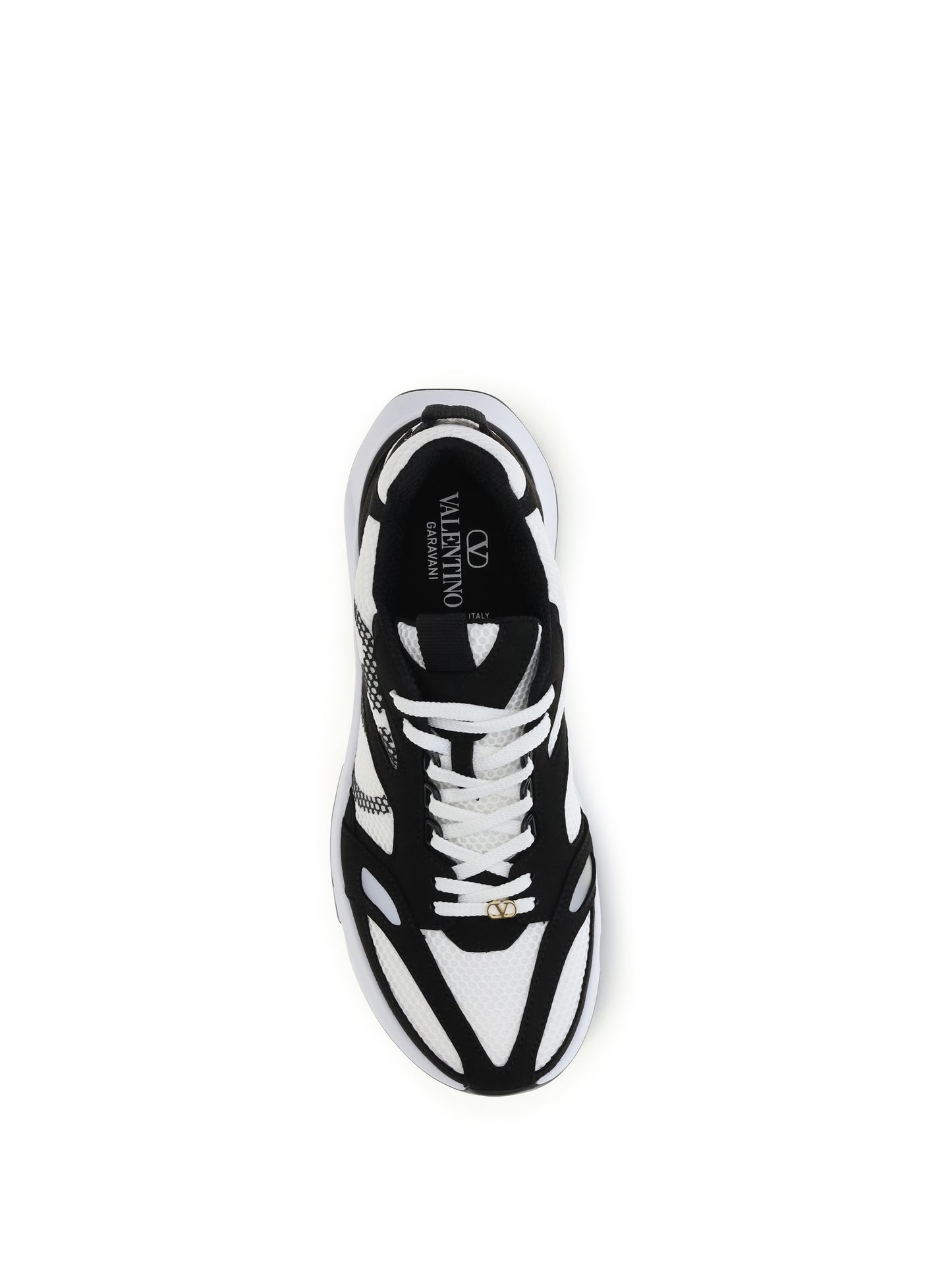 Valentino Garavani Men Demivee Mesh And Suede Sneakers VALENTINO GARAVANI