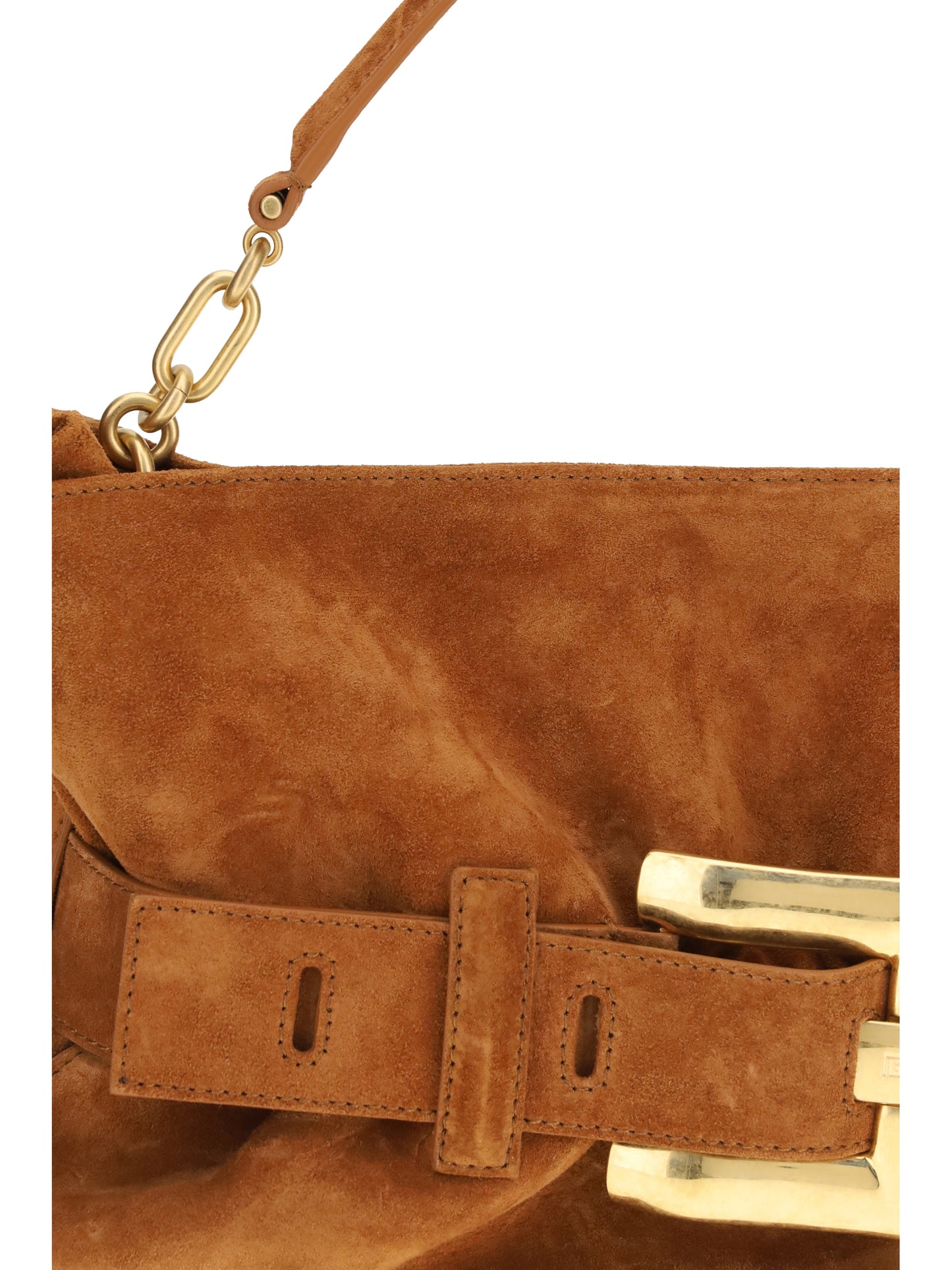 Balmain Women Medium Anthem Bag In Suede Calfskin BALMAIN