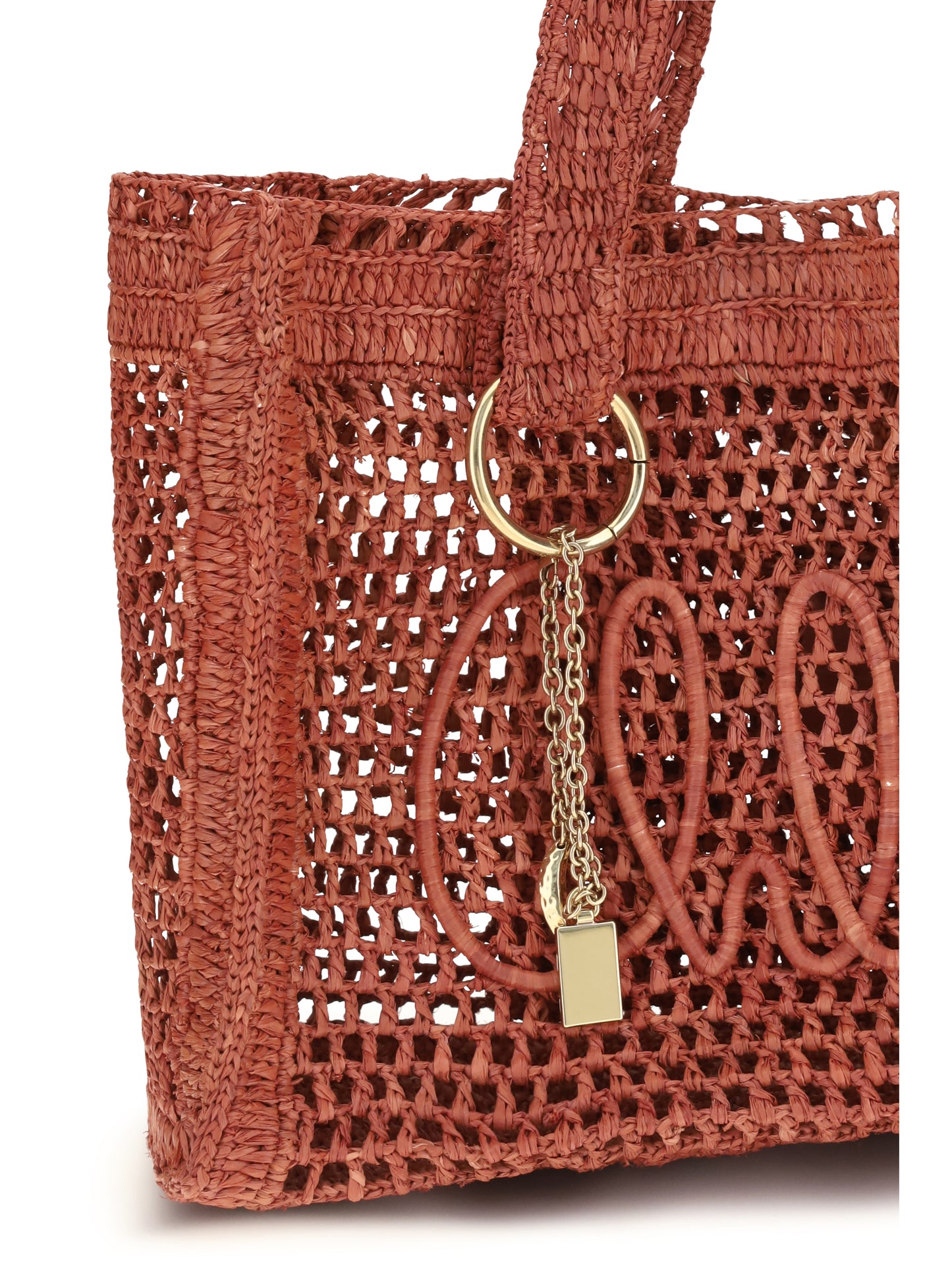 Chloé Women East-West Summer Banana Raffia Tote Bag CHLOE