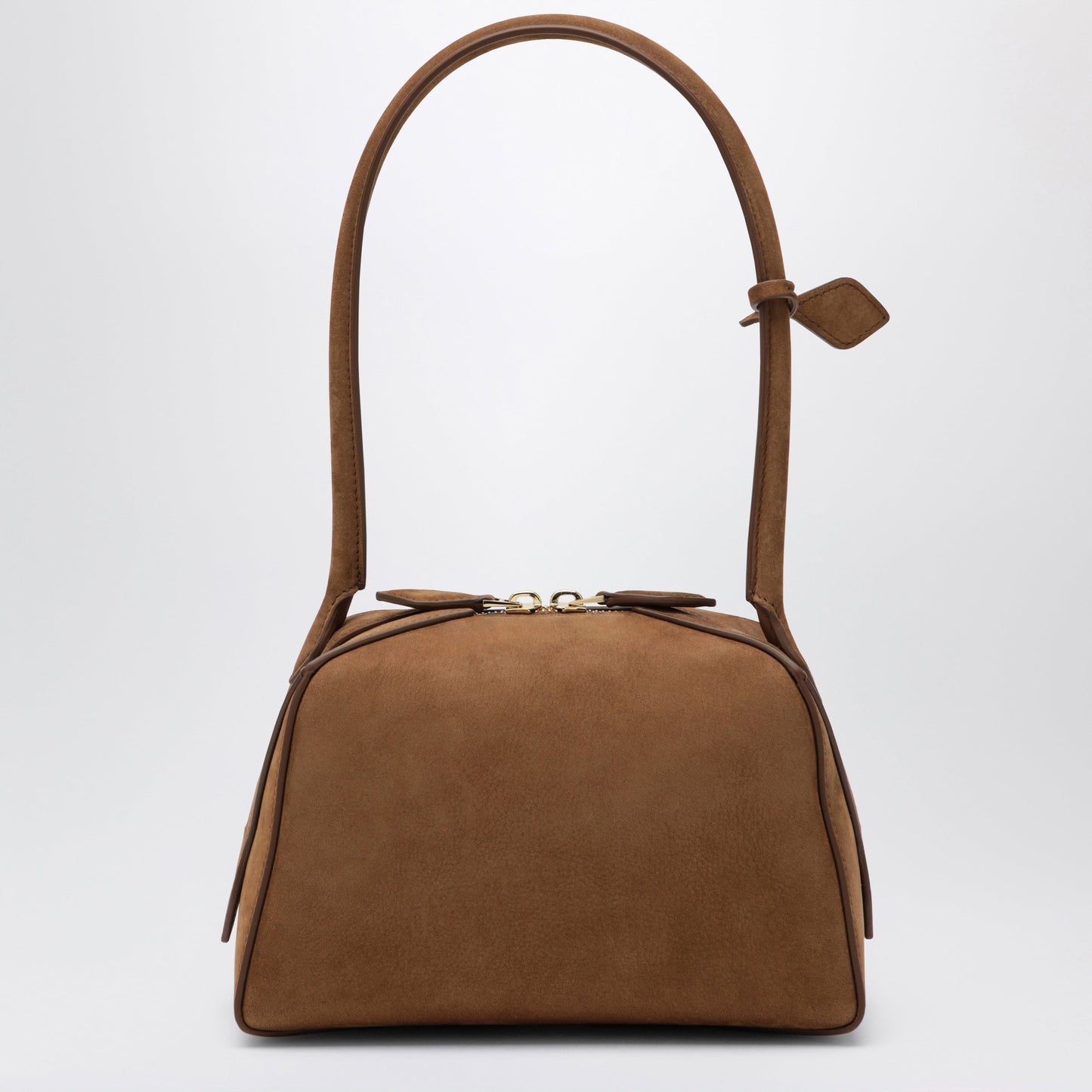 Alaia Small Le Bouledogue Bag In Light Brown Nubuck Women ALAIA