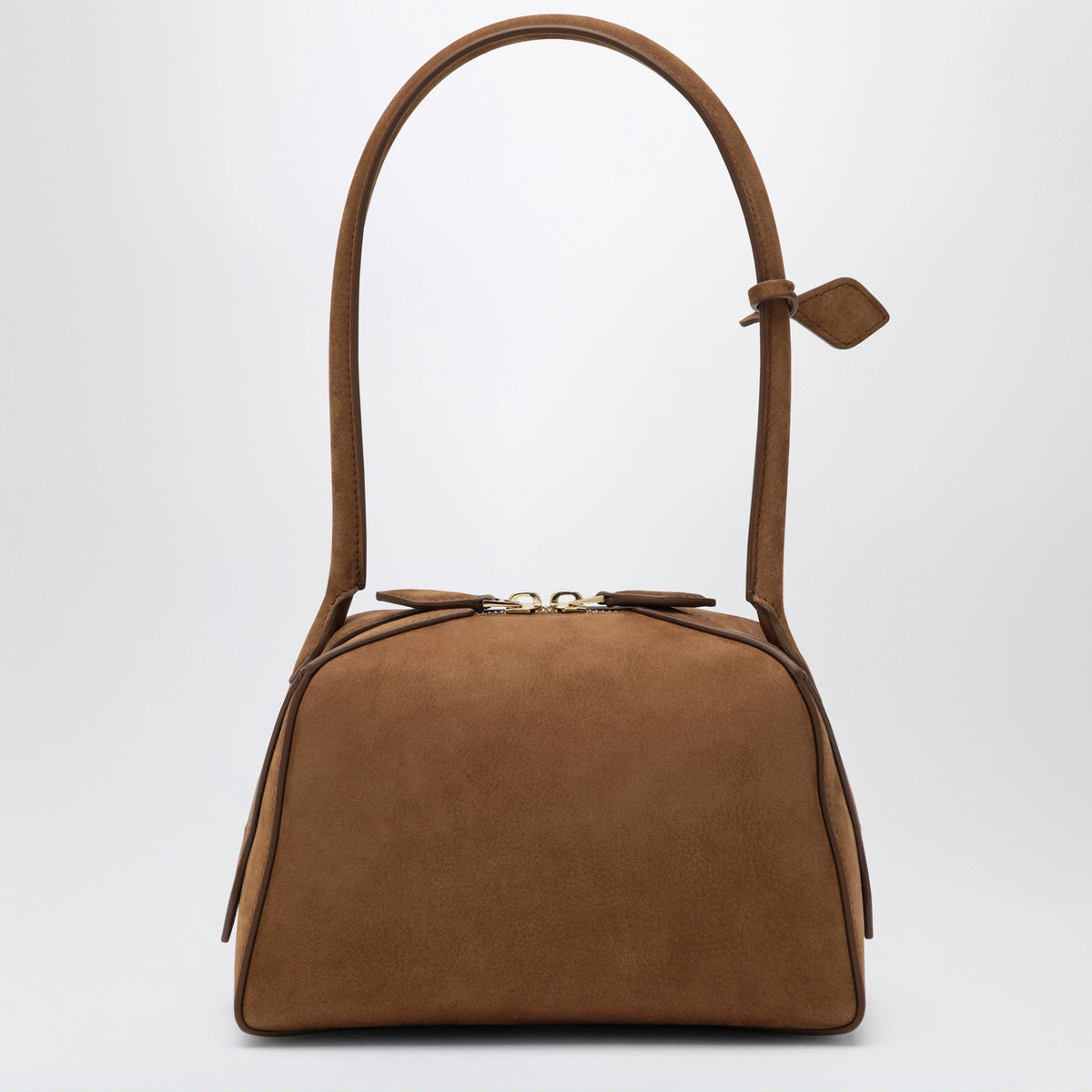 Alaia Small Le Bouledogue Bag In Light Brown Nubuck Women Women ALAIA