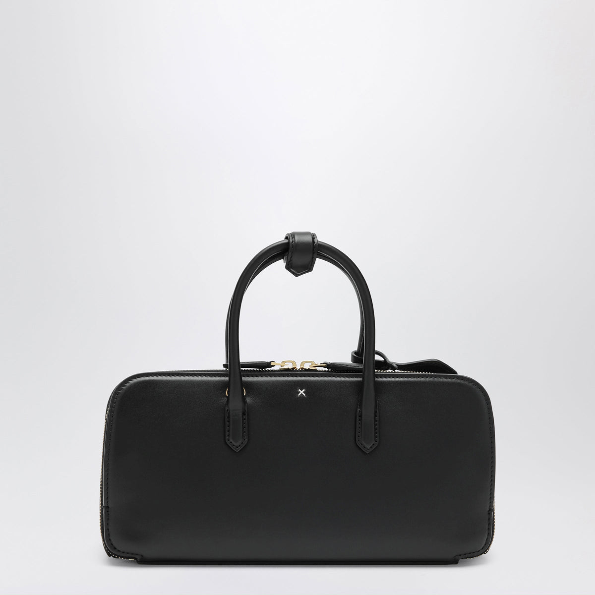 Alaia Small Delta Bag In Black Box Calf Leather Women ALAIA