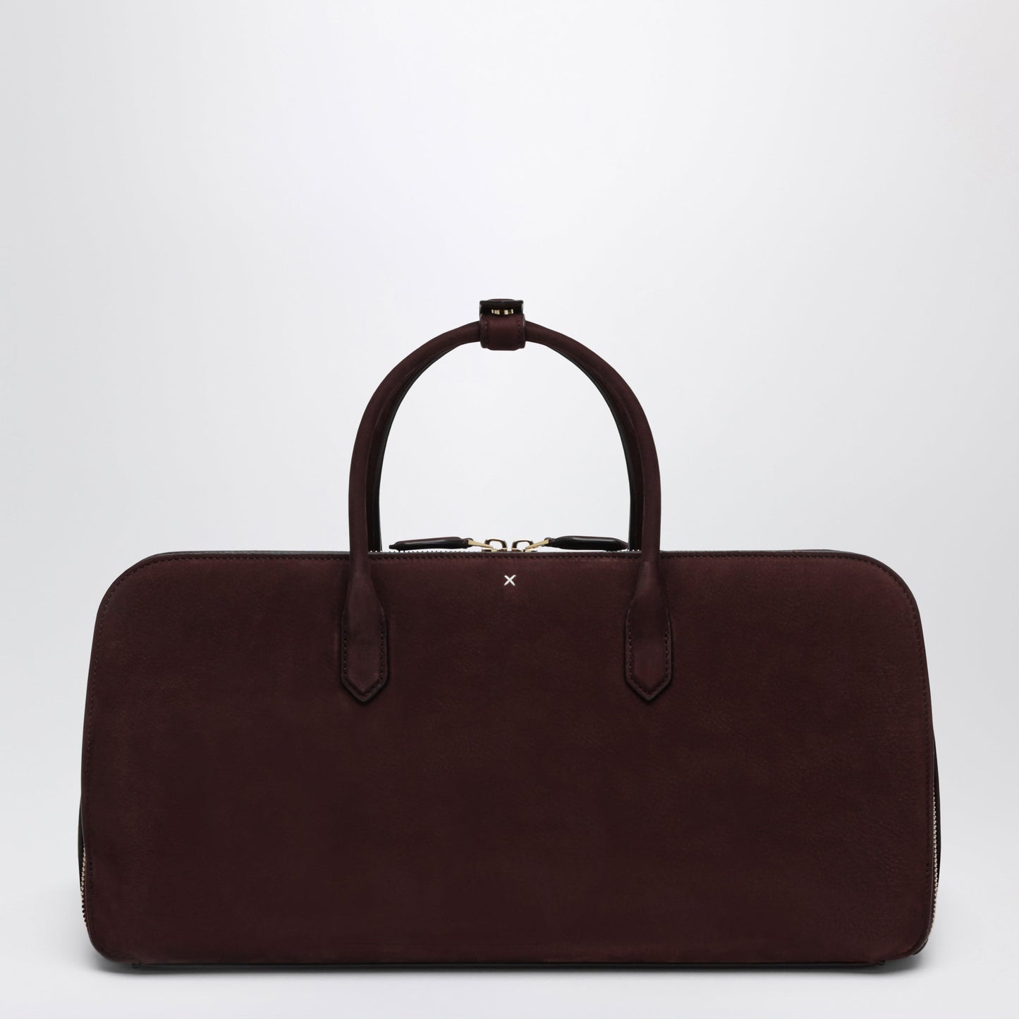 Alaia Medium Delta Bag In Bordeaux Nubuck Women ALAIA