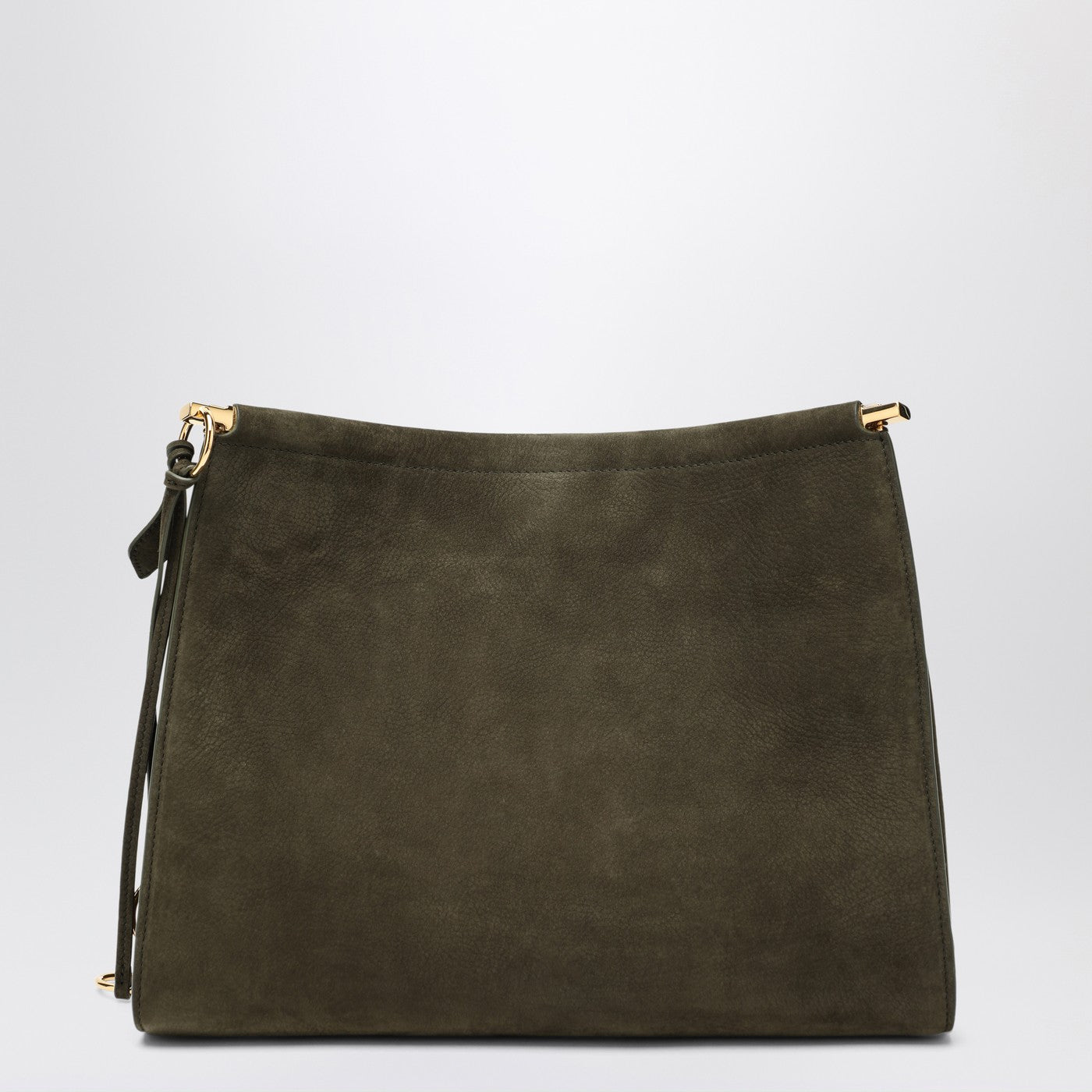 Alaia Le Click Medium Square Khaki Nubuck Bag Women ALAIA